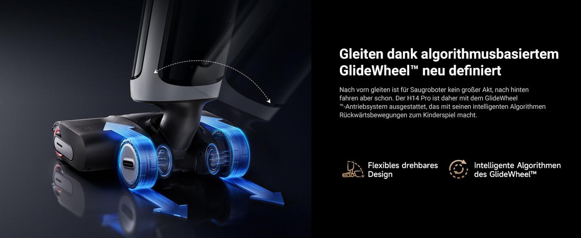 Dreame H14 Pro Nass- und Trockensauger 180° Reichweite-intelligente Steuerung, mühelose Reinigung