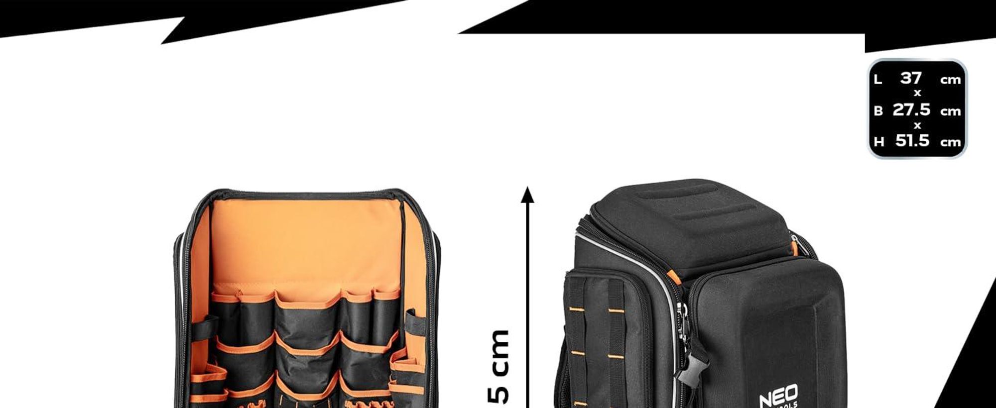 NEO TOOLS Werkzeugrucksack, verstärkt