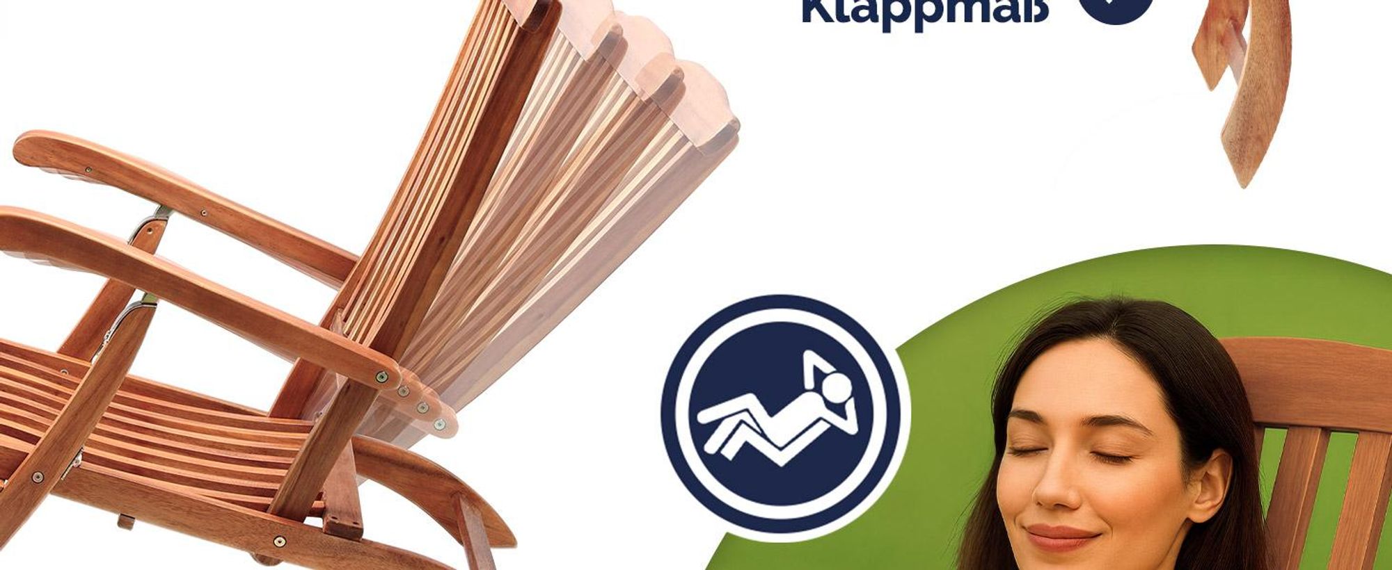Casaria® 2x Sonnenliege Klappbar Holz Gartenliege 2 Personen Rückenlehne 4-fach verstellbar Fußteil abnehmbar Liegestuhl Akazie FSC®-Zertifiziert Armlehne Garten Balkon