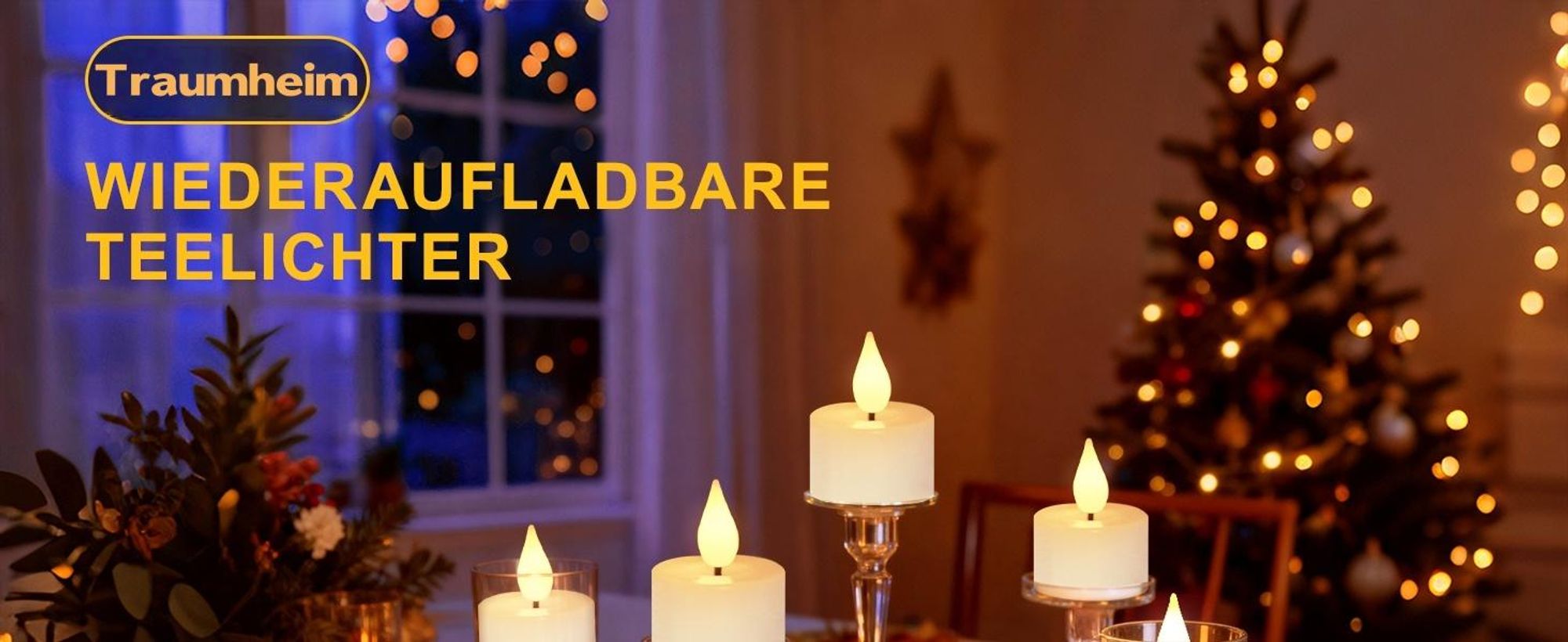 12er Teelichter Wiederaufladbar, mit Fernbedienung Ladestation, Aufladbare LED Teelichter Kerzen Flackernd, Timer, für Party Zimmer Weihnachten Deko