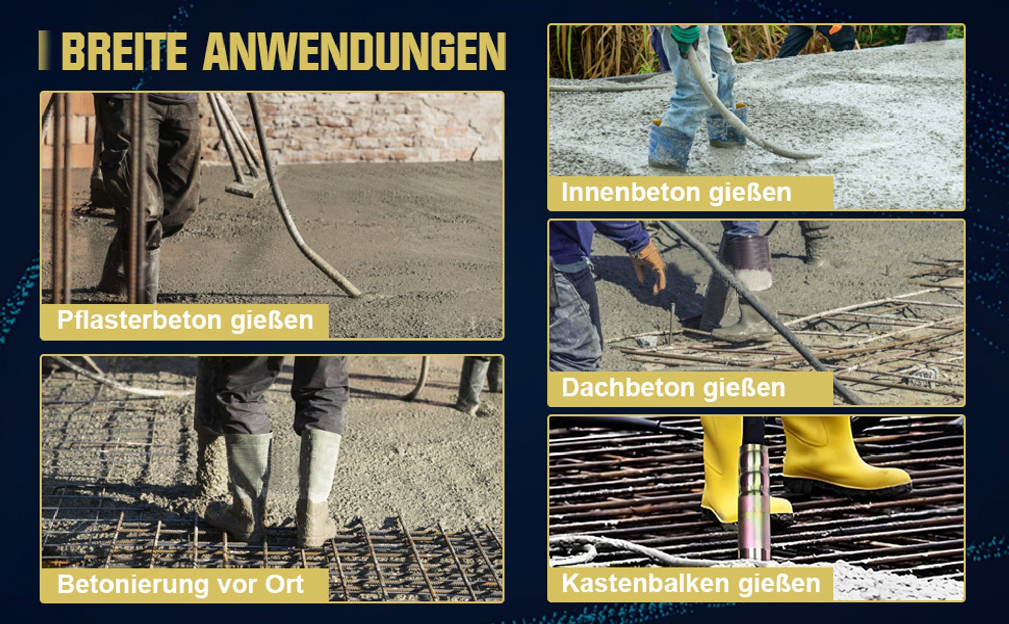 Betonrüttler 1800W mit 2m SCHLAUCHLÄNGE Elektro Betonverdichter 35mm Flaschenrüttler Rührwellendrehzahl 6000U/min Beton Rüttelflasche mit Tragegriff
