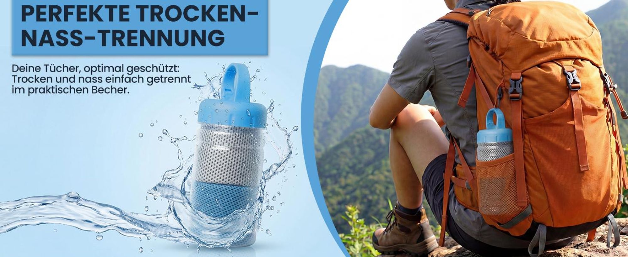 Kühlendes Handtuch Set, Kühltücher, Kühlhandtuch Sport Cooling Towel, Für Fitness Gym Golf Yoga Laufen Sports Übung Sommer Heißes Wetter Outdoor