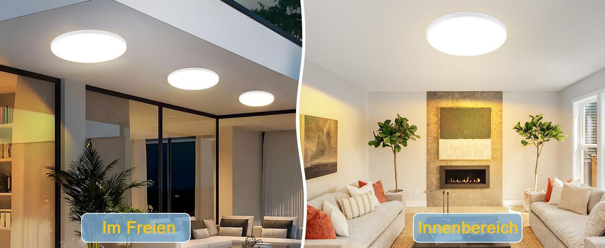 ZMH LED stropní svítidlo 36 W, stmívatelné, kulaté, průměr 37 cm, s dálkovým ovládáním, do kuchyně, koupelny a obývacího pokoje, bílé