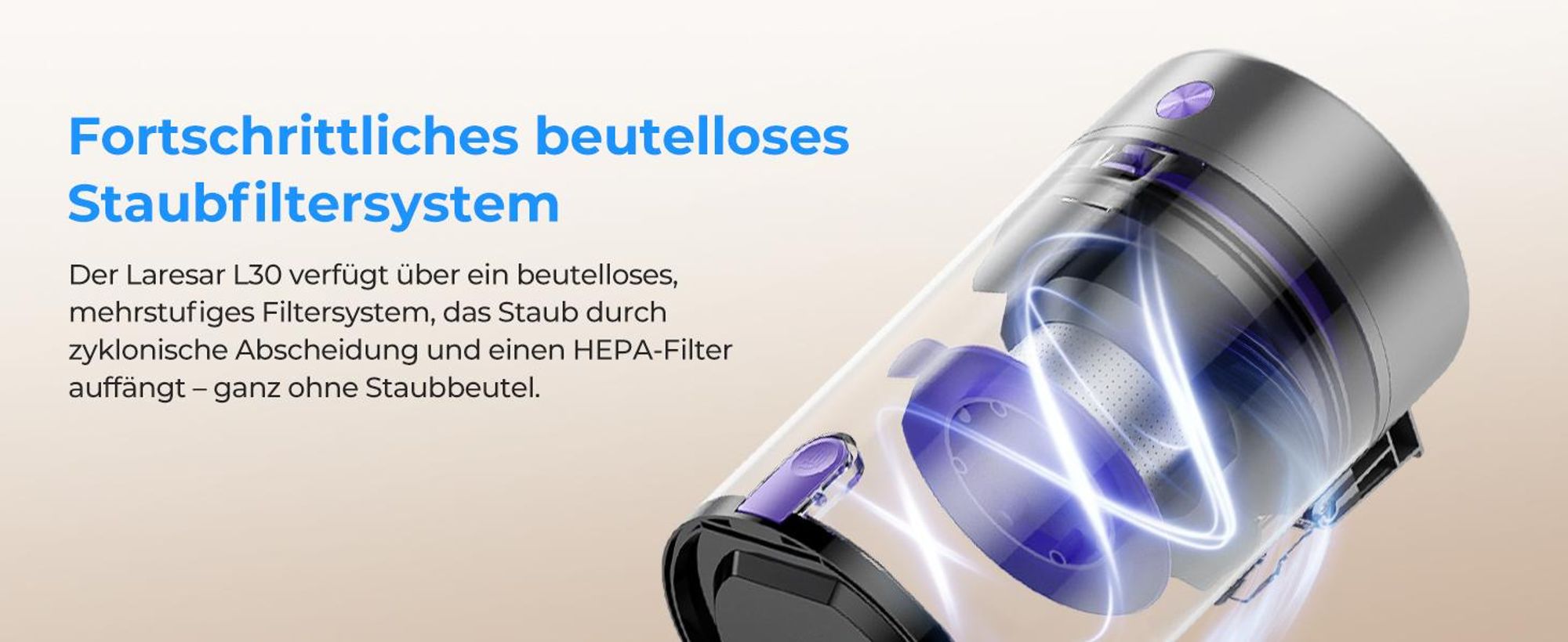 Laresar Lasernavigation Staubsauger Roboter, Roboter Staubsauger mit 10000Pa,kehren, Saugen und Wischen 4 in 1,L30+
