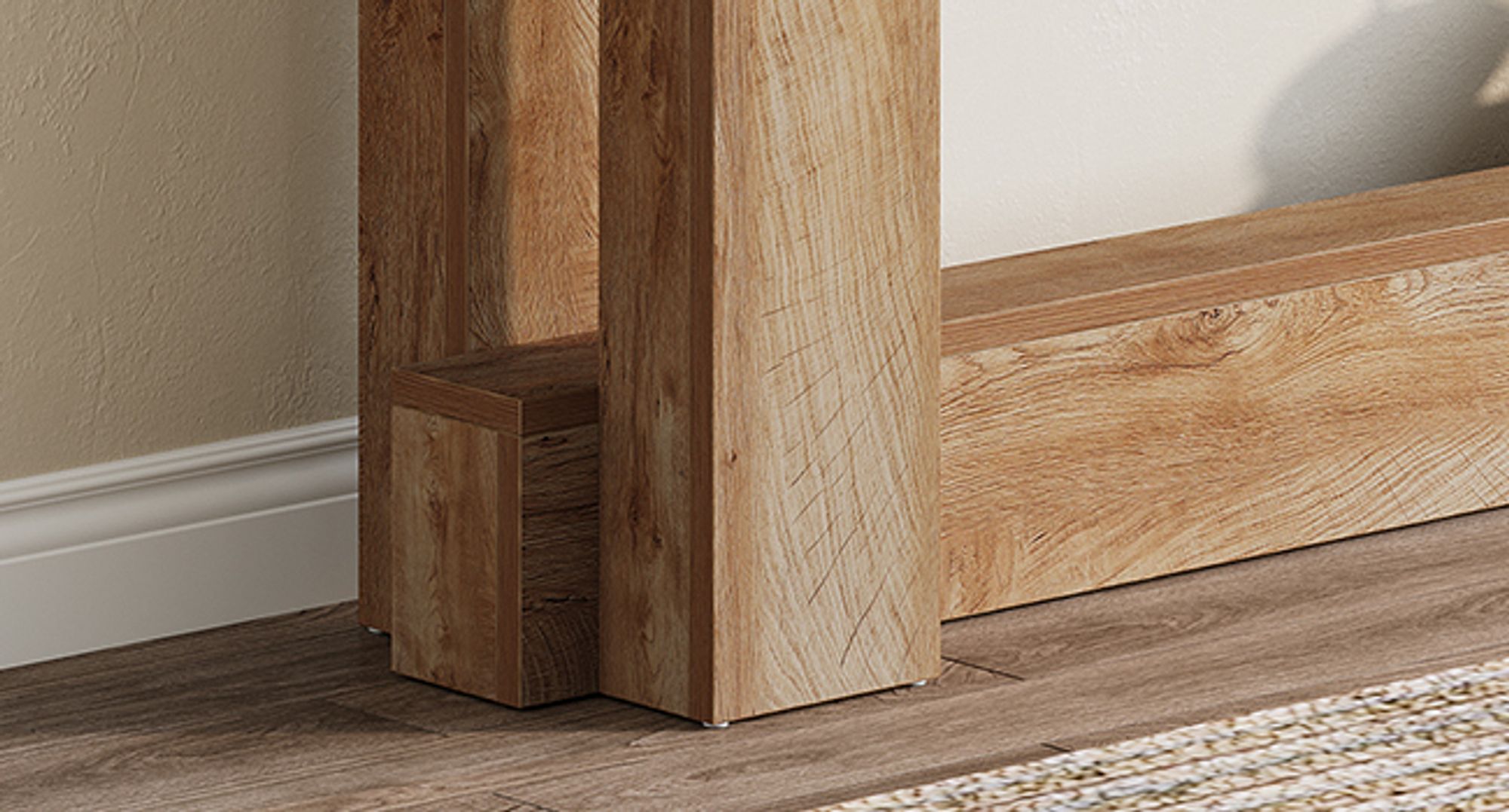 Tribesigns 160 cm Konsolentisch, aus Holz, 2-stöckiger schmaler Eingangstisch im Bauernhausstil für Wohnzimmer, Flur, Eingang