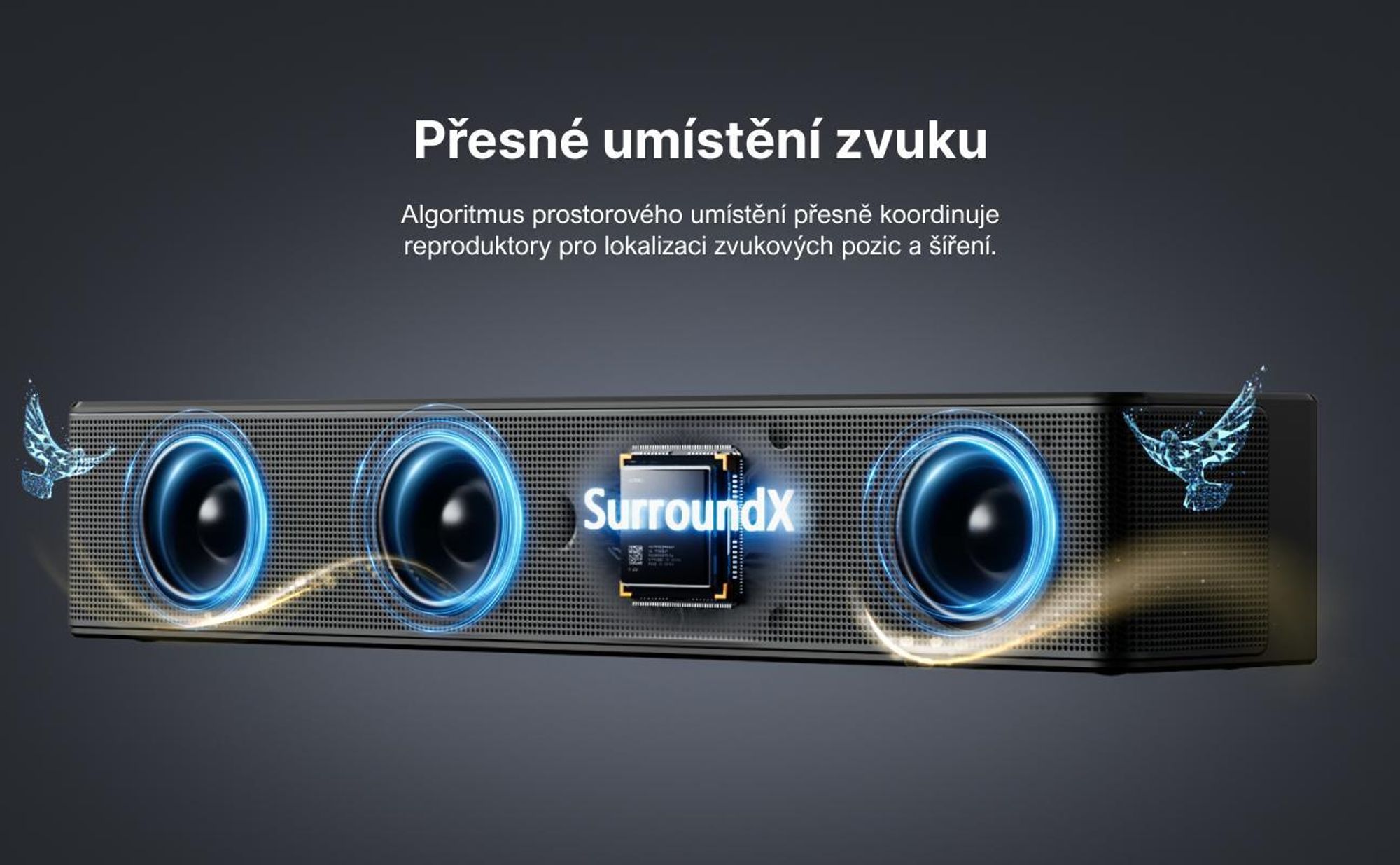 Virtuální prostorový zvukový systém ULTIMEA 7.1 pro TV, špičkový výkon 410 W, soundbar s nastavitelným subwooferem a prostorovým boxem, ovládání přes APP