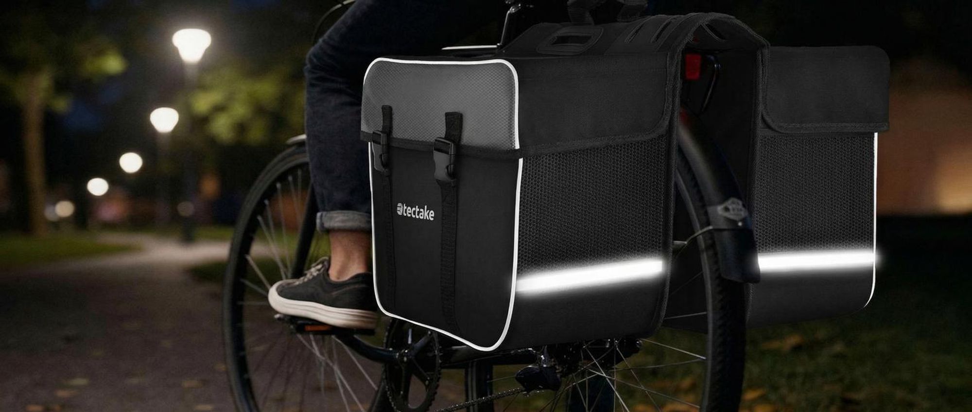 Set Fahrradtasche Georg und Fahrradrahmentasche große Fahrradtasche mit 2 Fächern wasserabweisend und robust