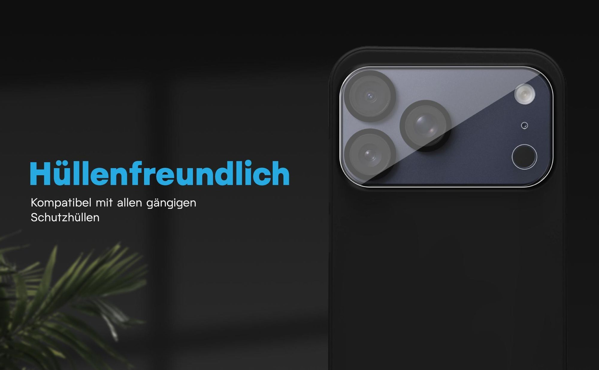 Kamera Schutzglas für Apple iPhone 17 Pro Max kompatibel mit allen gängigen Hüllen