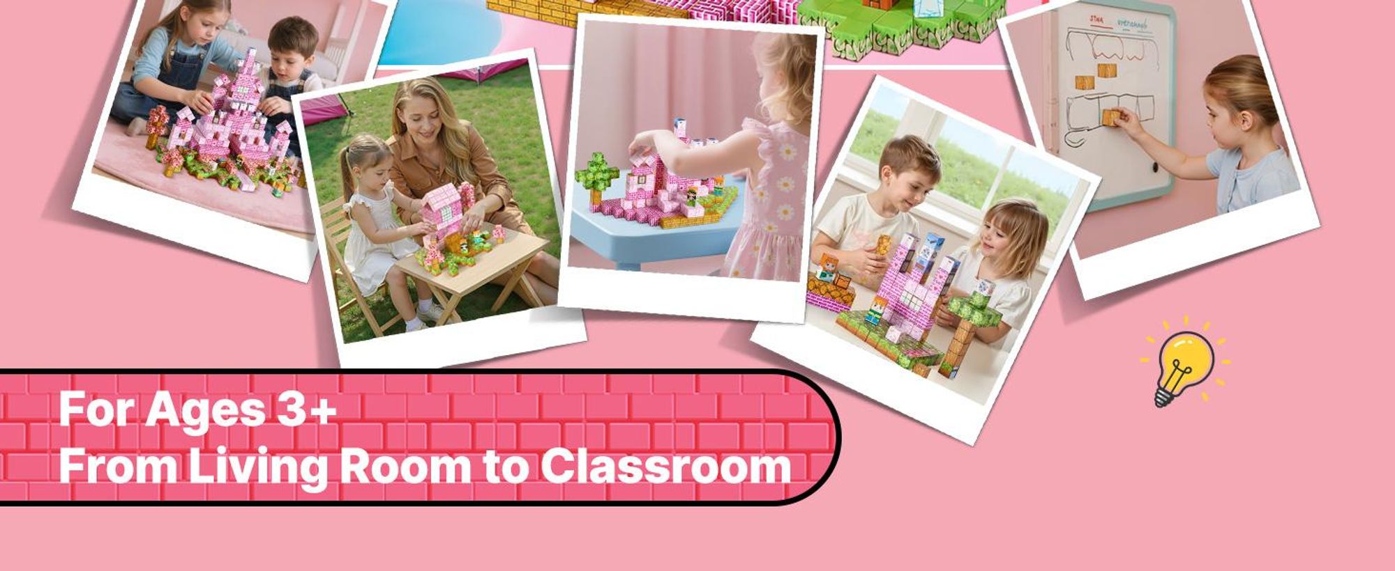 VEVOR Magnetische Bausteine, 100-teiliges Prinzessinnen-Schloss-Set, Magnetblöcke, STEM Montessori-Spielzeug als Weihnachts- & Geburtstagsgeschenk, Konstruktions-Stapelspielzeug, ab 3 Jahren