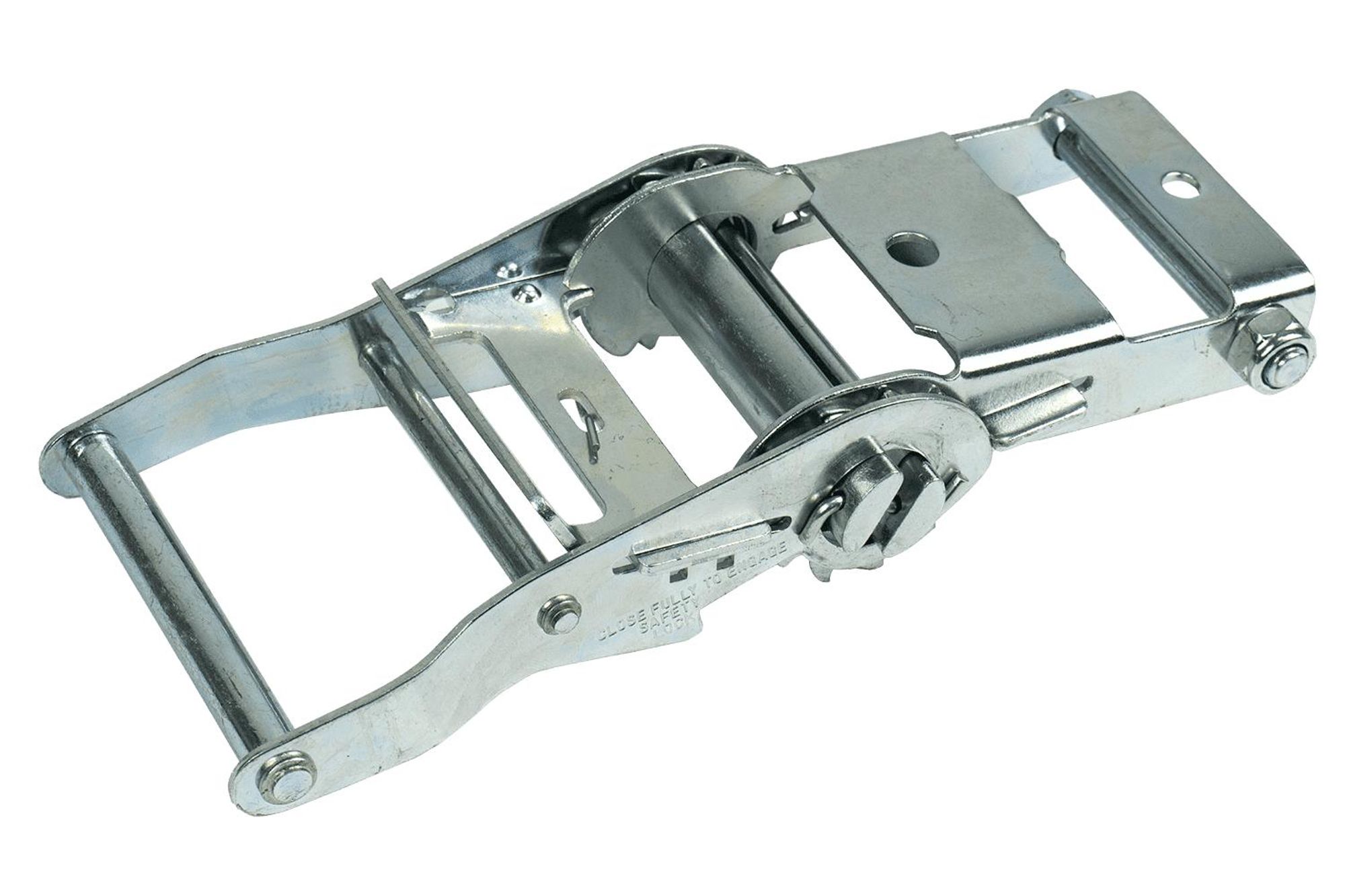 UNITRAILER Ratschenspanner für Transportgurte 50mm 2t Silber verzinkt Ersatzratsche EN 12195-2 Spanner
