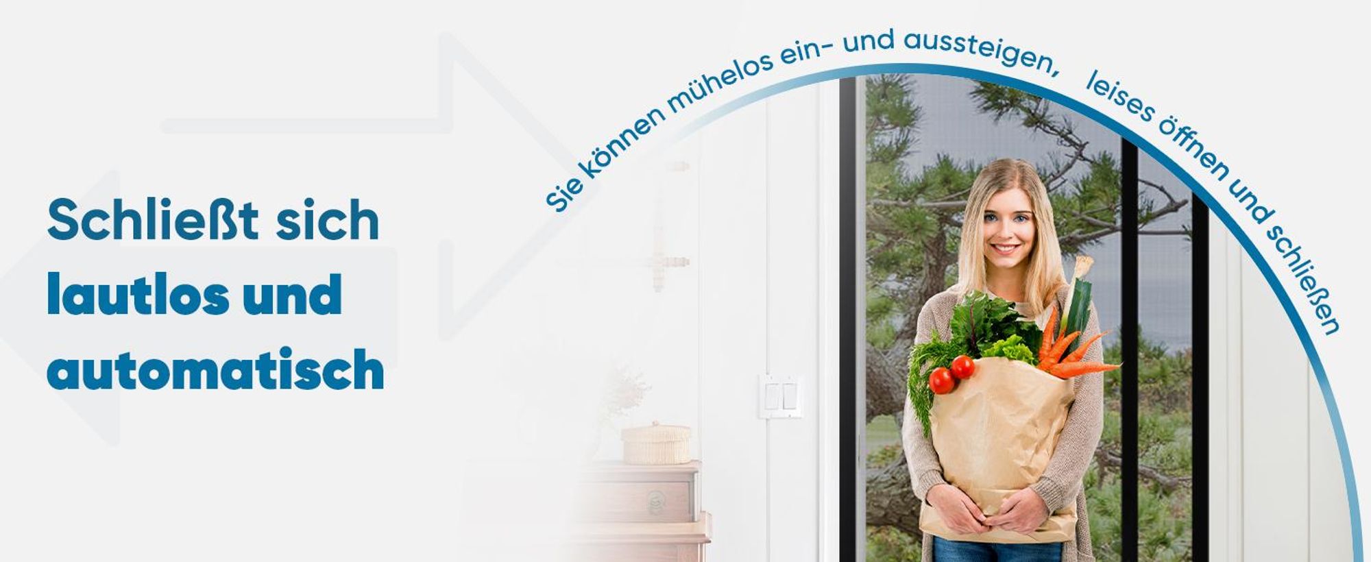 Sekey Fliegengitter Balkontür Magnet Insektenschutz Tür Fiberglas Insektenschutz ohne Bohren Magnet für Seitliches Öffnen Gegen Katzenkrat, 115x225 cm