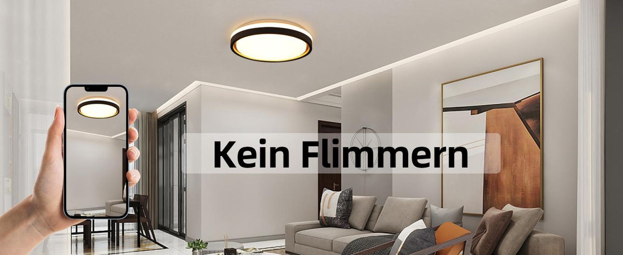 BRILONER - Lampada Da Soffitto A Luce Indiretta, Piatta, Dimmerabile, CCT, Plafoniera LED, Lampada Da Soggiorno, Pannello LED, Lampada Da Cucina, Lampada Da Camera Da Letto, 98x20x3 Cm, Bianco - Foto 8