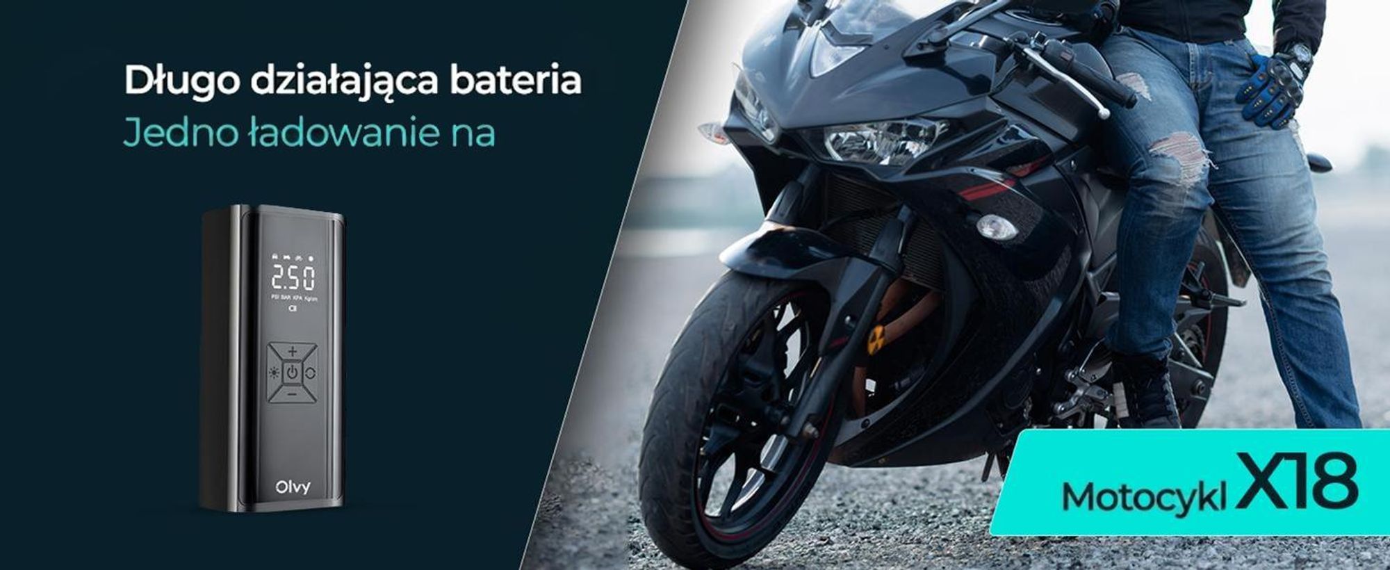 Kompresor powietrza Olvy 7000 mAh, mini pompka do opon, elektryczna pompka rowerowa, elektryczna pompka powietrza, mini kompresor do piłek rowerowych samochodowych