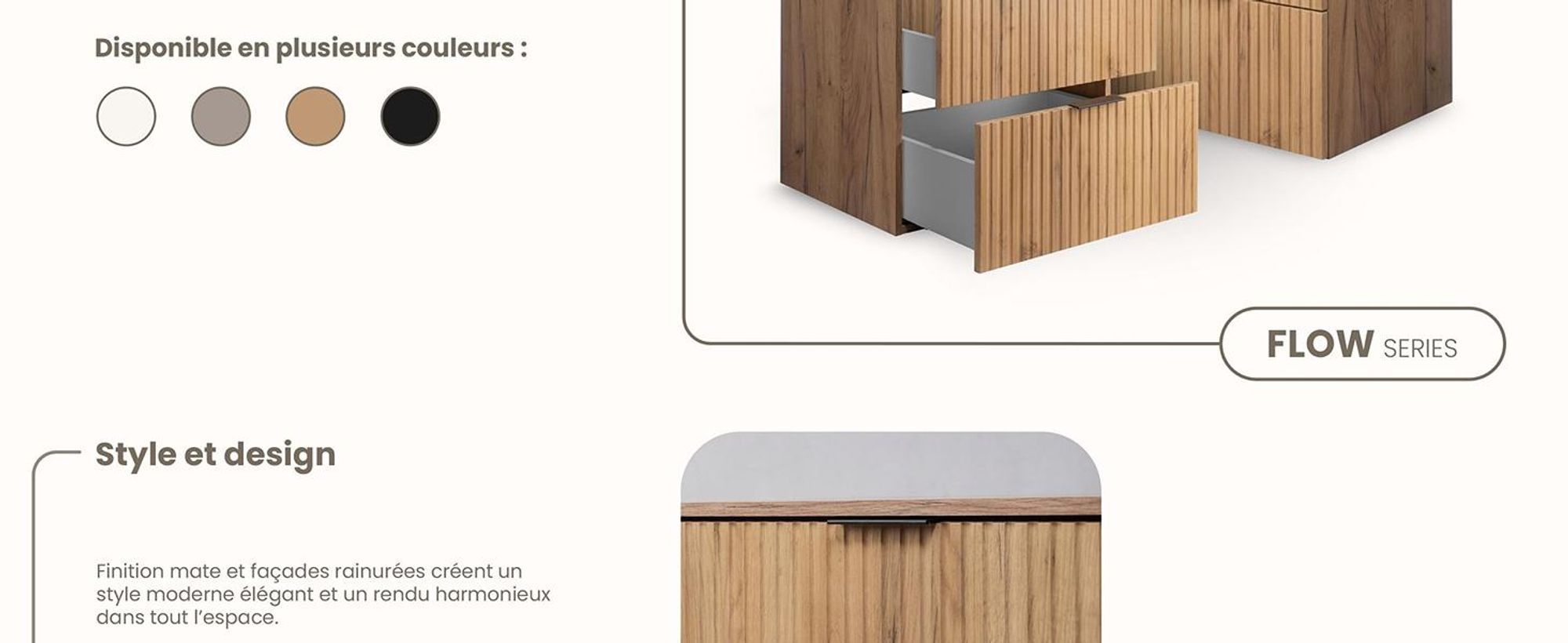 RODAN, meuble de salle de bain, armoire moderne, meuble sous vasque, meuble sous lavabo