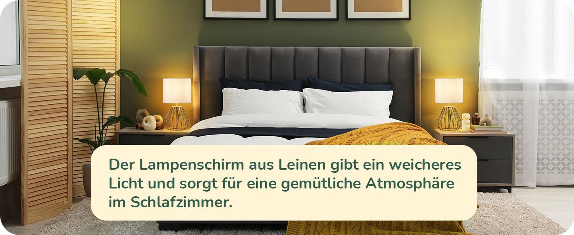 EDISHINE Nachttischlampe Industrial, Moderne Tischlampe, Schlafzimmer, Gold&Weiß