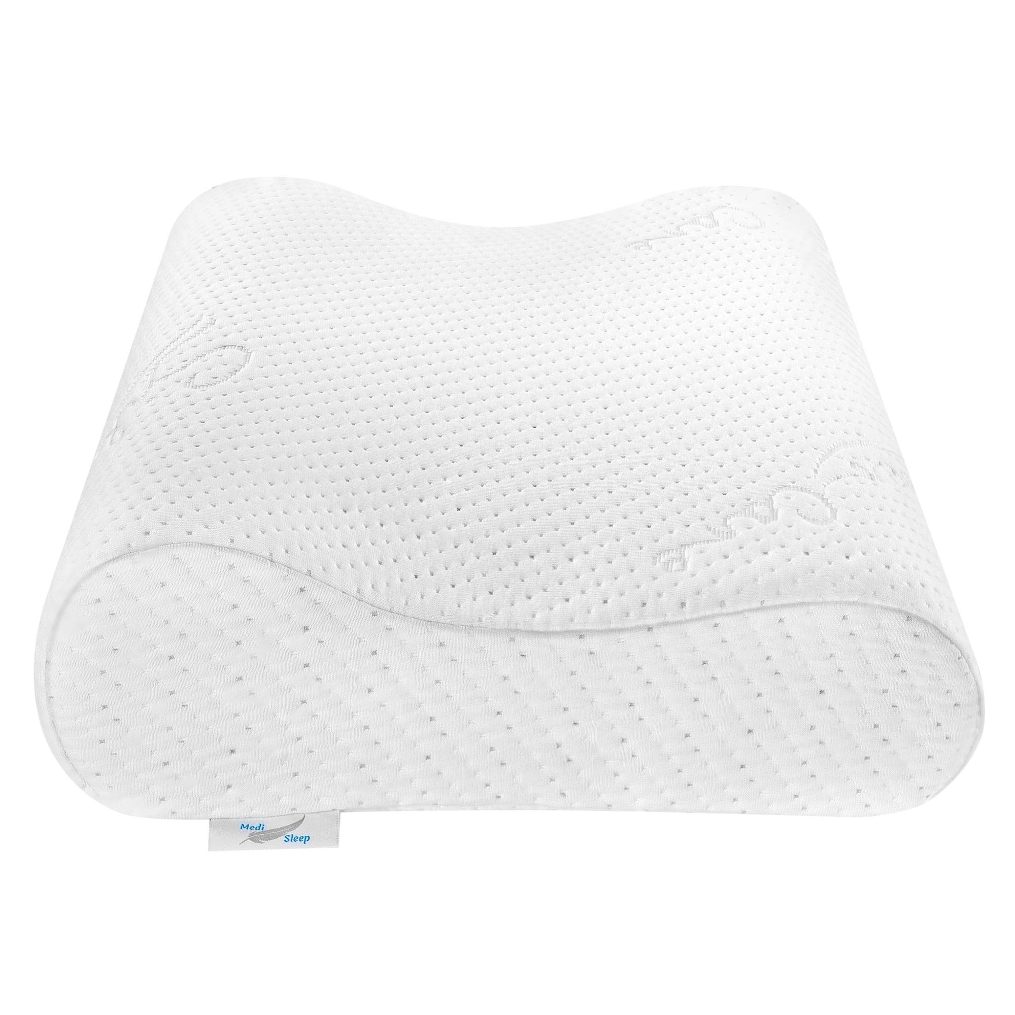 Ergonomiczna poduszka z pianki memory – profilowana, ortopedyczna poduszka do spania – poduszka wspierająca kark dla komfortowego snu – 48 x 34 cm.