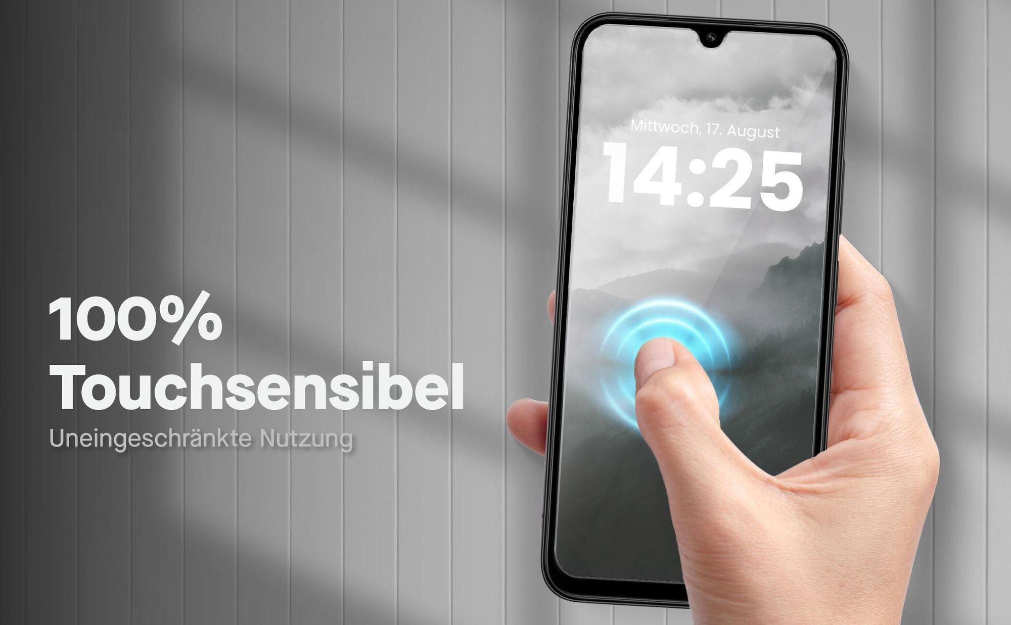 Zweierpack Displayschutzglas für Xiaomi Redmi 14C - Resistent gegen Fingerabdrücke
