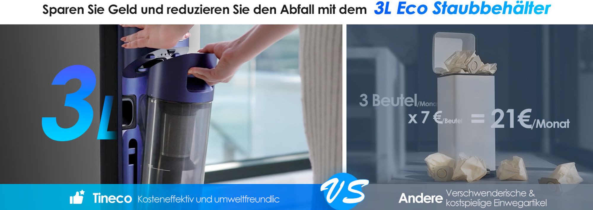 3L große Kapazität