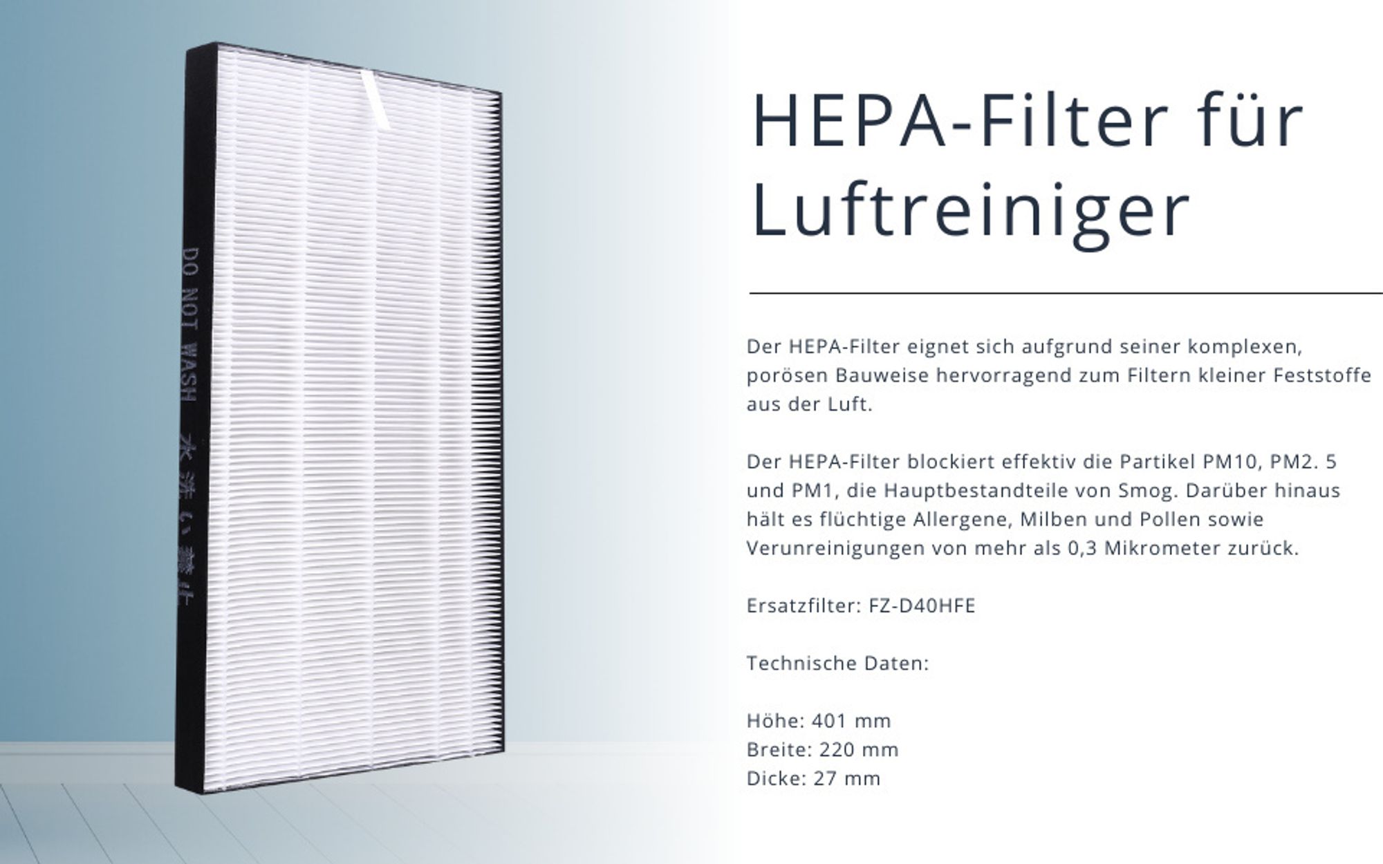 Sillar Filtersatz für Luftreiniger – HEPA + Aktivkohle + Befeuchtungsfilter Ersatzset – kompatibel mit Sharp KC-D40EUW KC-D50EUW