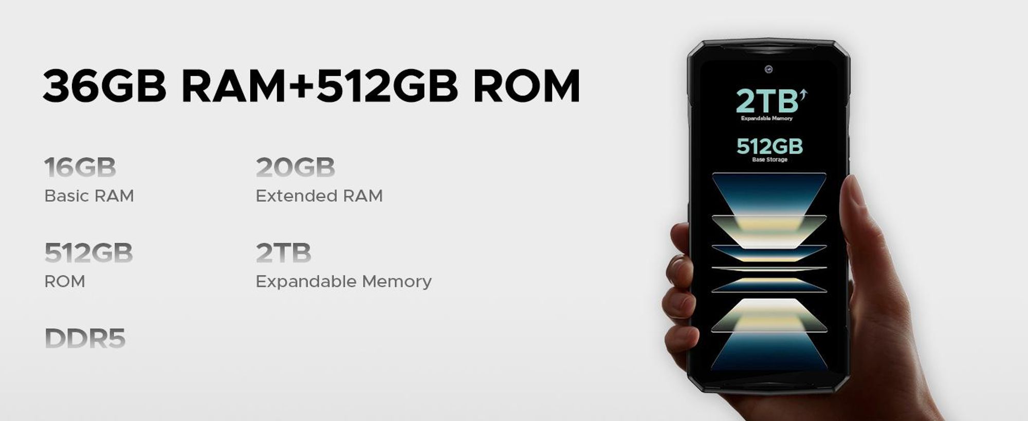 DOOGEE V40 Pro 5G 16+20/512GB, 8680mAh, modrá