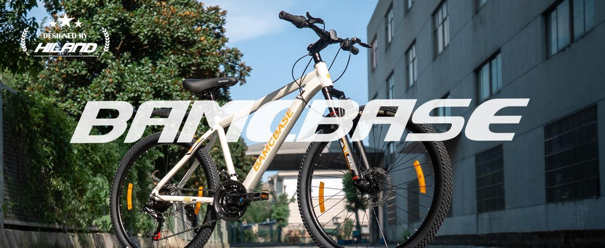HILAND 26 Zoll Mountainbike für Männer und Frauen, Aluminiumrahmen, 21-Gang Schaltung mit mechanischen Scheibenbremsen und Federgabel, Blau