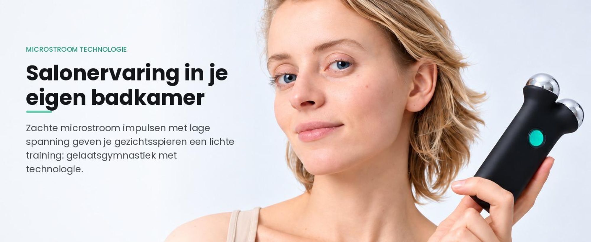 GESS Sfera microstroom gezichtsapparaat - microcurrent face lifting massager voor thuis - GESS-083