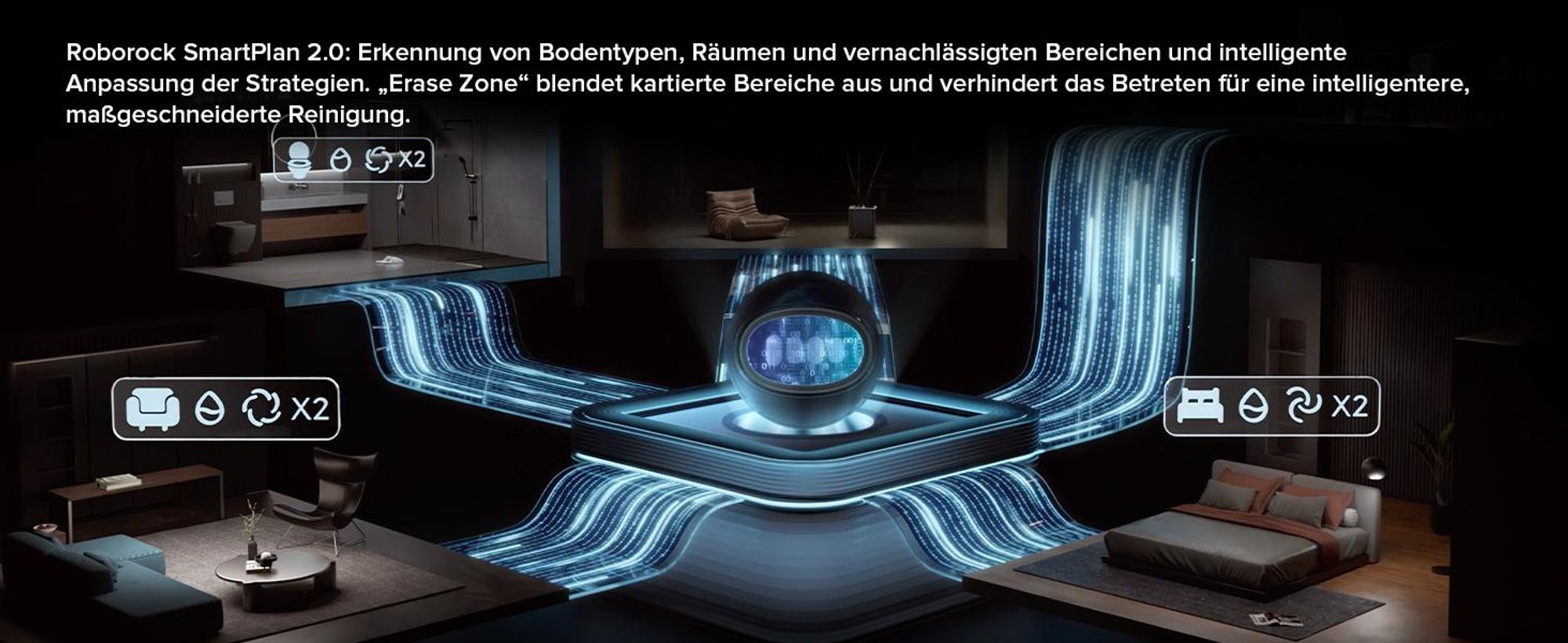Roborock Saros 10R Staubsauger Roboter mit Wischfunktion, 22.000 Pa(Upgrade von S8 MaxV Ultra), 80 °C Heißwasser-Moppwäsche, 7,98cm Slim Design