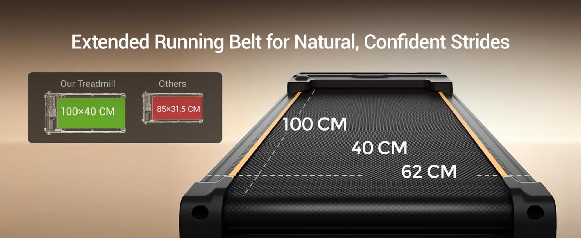 Bežecký pás ROBORE X5FD s nastavením sklonu od 0 do 40 %, rýchlosťou od 1 do 10 km/h, motorom s výkonom 3,0 HP, skladací, s tlmením nárazov, maximálna