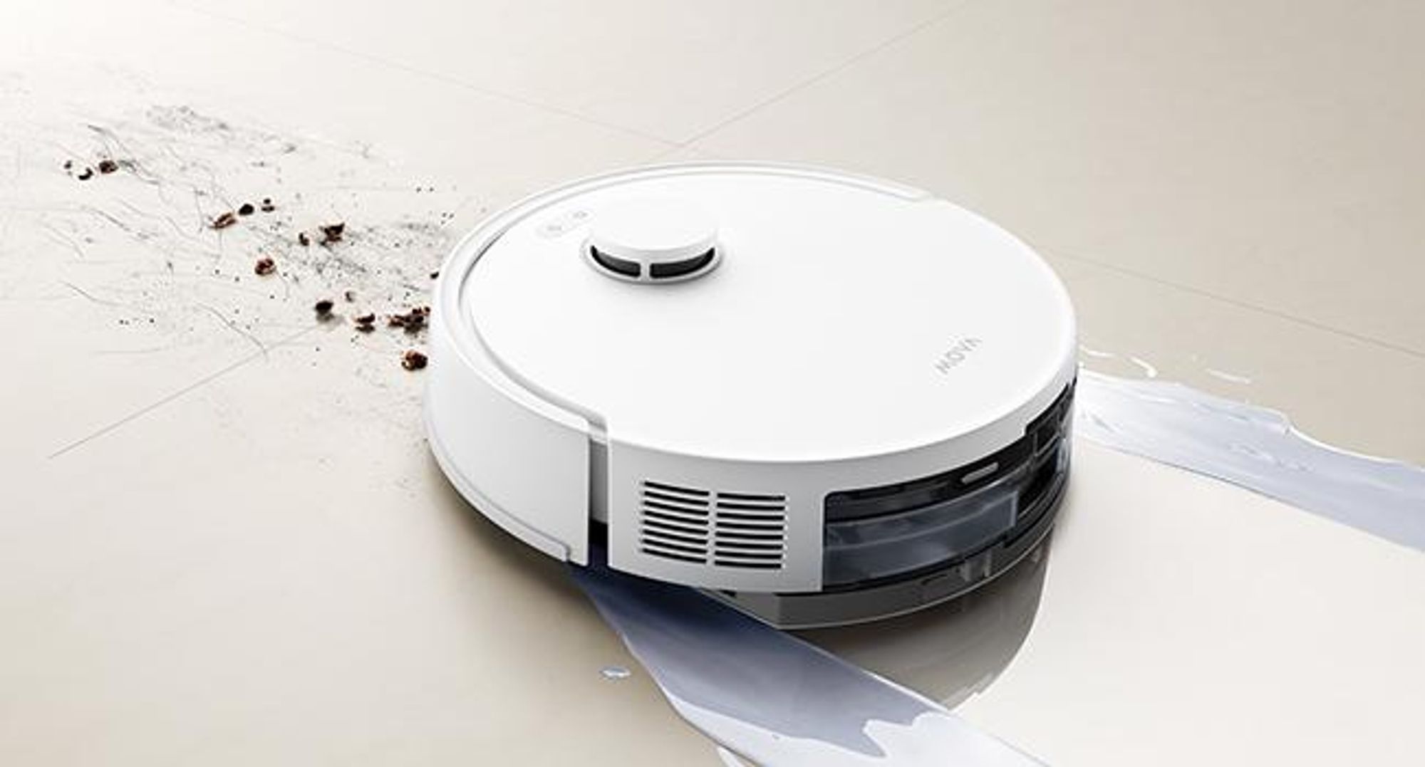 MOVA E20 Plus Saugroboter mit Wischfunktion, 5000 Pa und LDS-Navigation
