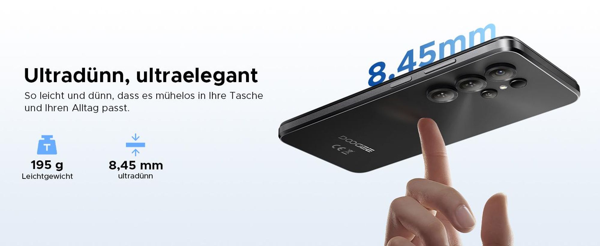 DOOGEE Note56X Pro Smartphone Handy, Android 16, 6,56" 90Hz, 6150mAh Akku, 32GB+128GB, 4G, 13MP, NFC, Fingerabdruck, OTG, ohne Vertrag