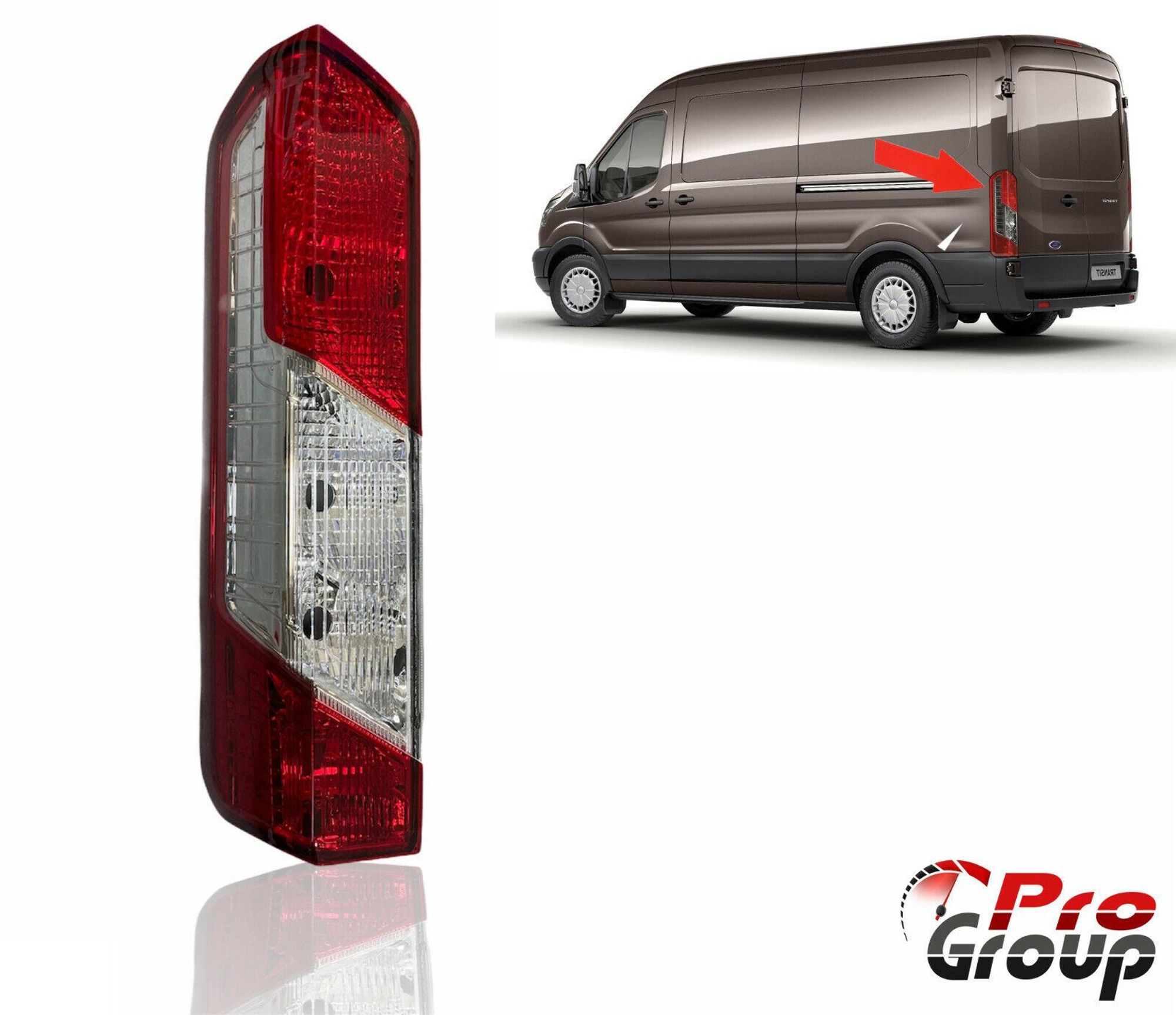Für Ford Transit Links Seite Heckleuchte Rücklicht Rückleuchte E-Prüf 2014+
