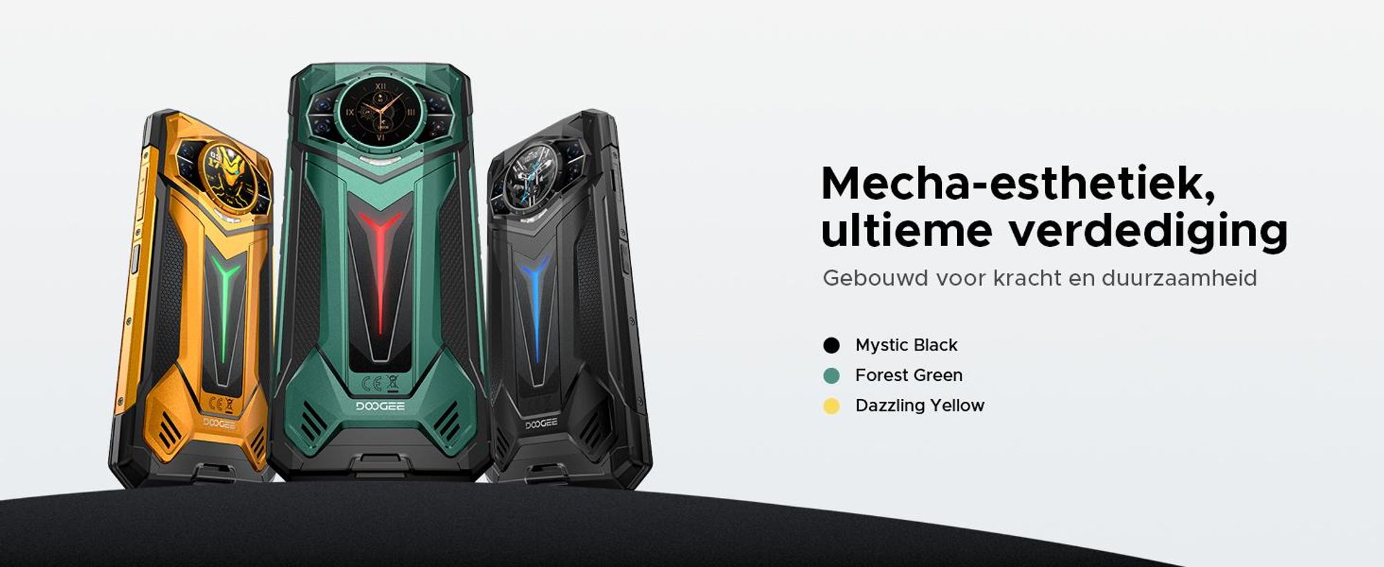 DOOGEE S200 Ultra robuuste smartphone, 5G, IP68/IP69K, 6,72" 120Hz, 1,32" AMOLED-scherm, 11000mAh batterij, 66W opladen, 48GB+1TB opslag, 100MP camera
