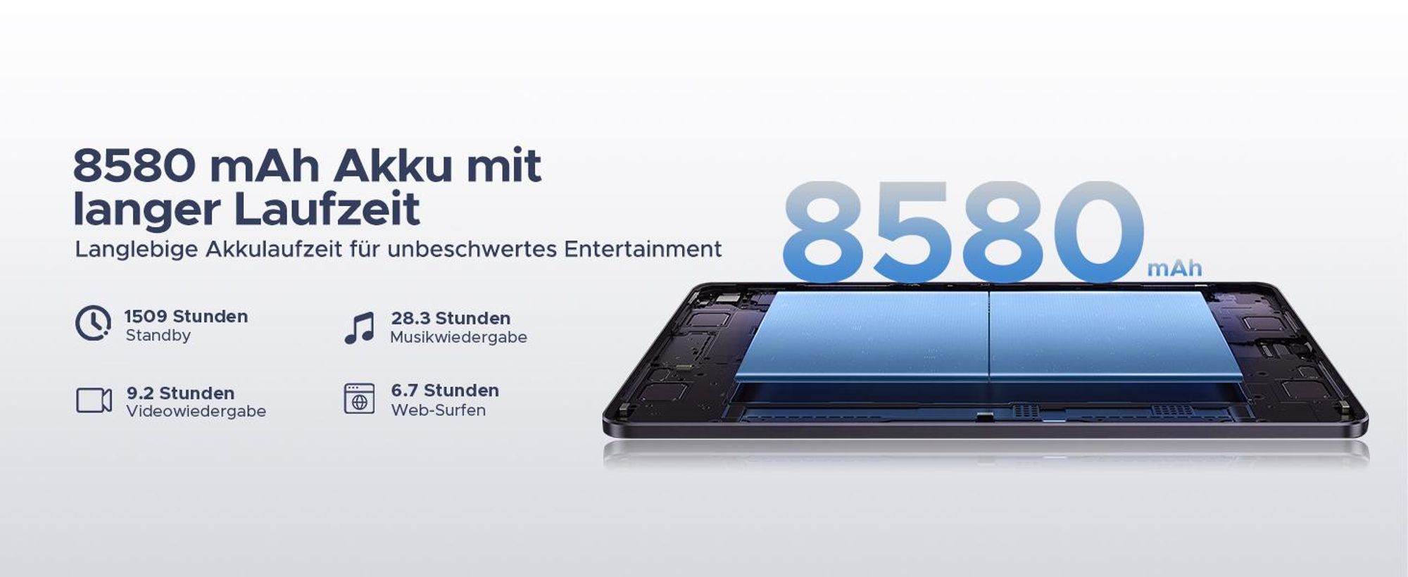 DOOGEE U11 Pro VIP Android 15, 11 Zoll, 30(6+24)GB+256GB(bis 2TB erweiterbar), 90Hz, 8580mAh, Zubehör-Set, Widevine L1, 5G WiFi