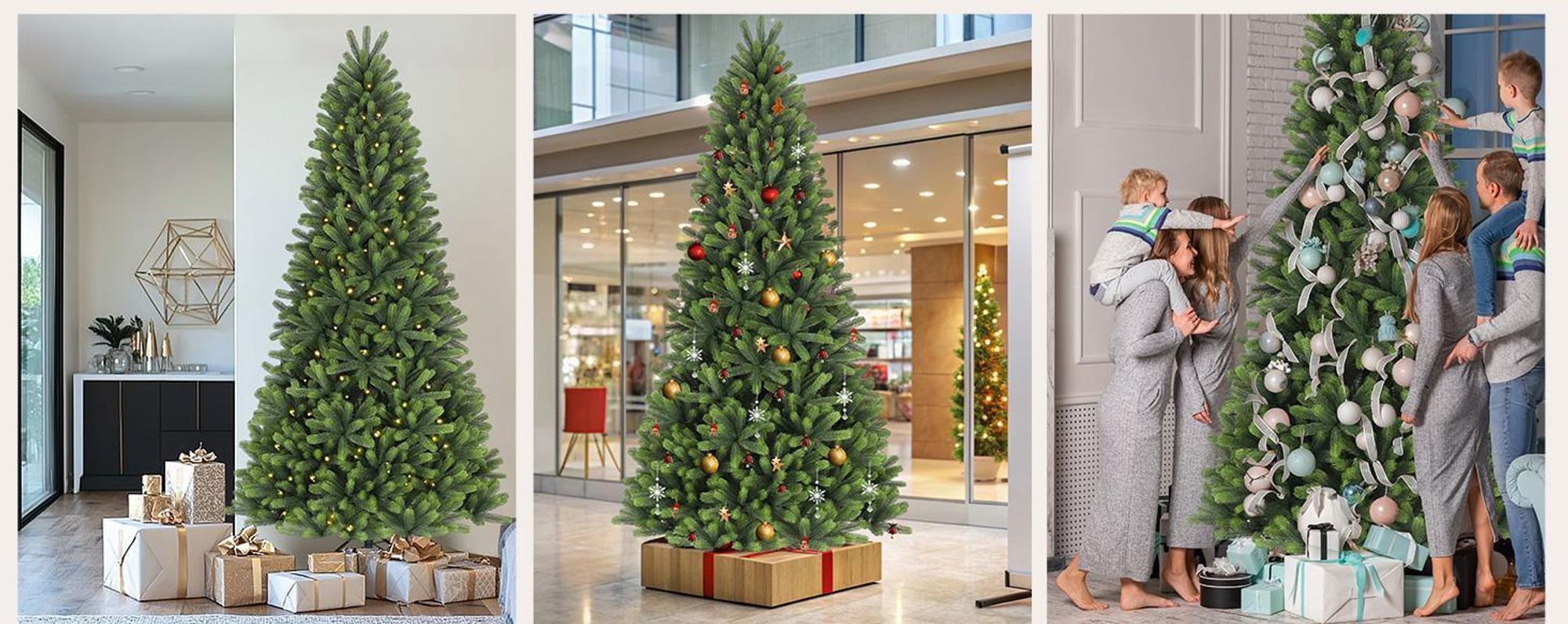 Salcar 210 cm Künstlicher Weihnachtsbaum Künstlich Tannenbaum Christbaum mit 1080 Spitzen aus 100% PE