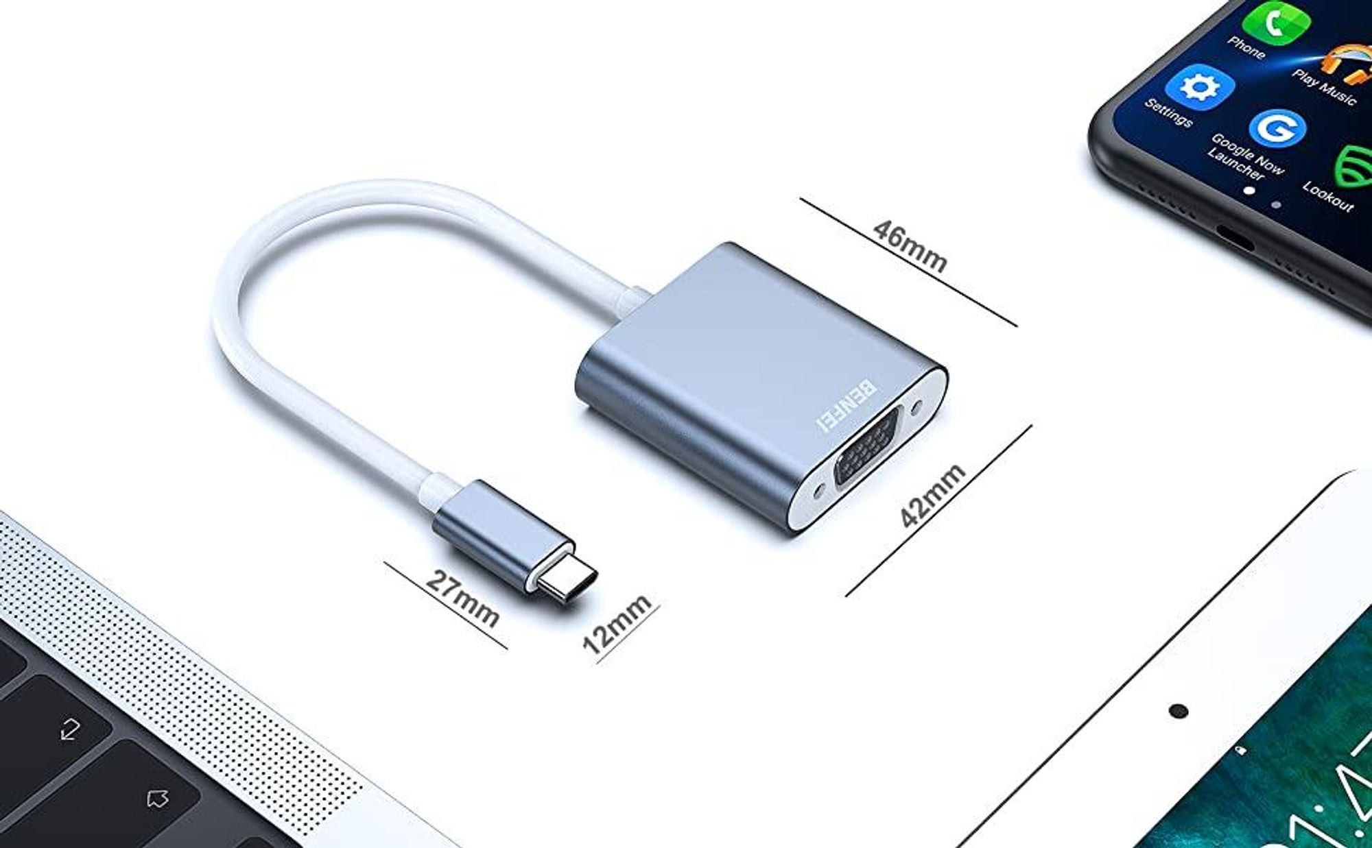 BENFEI Kabeladapter USB C auf VGA Adapter Thunderbolt Kompatibel