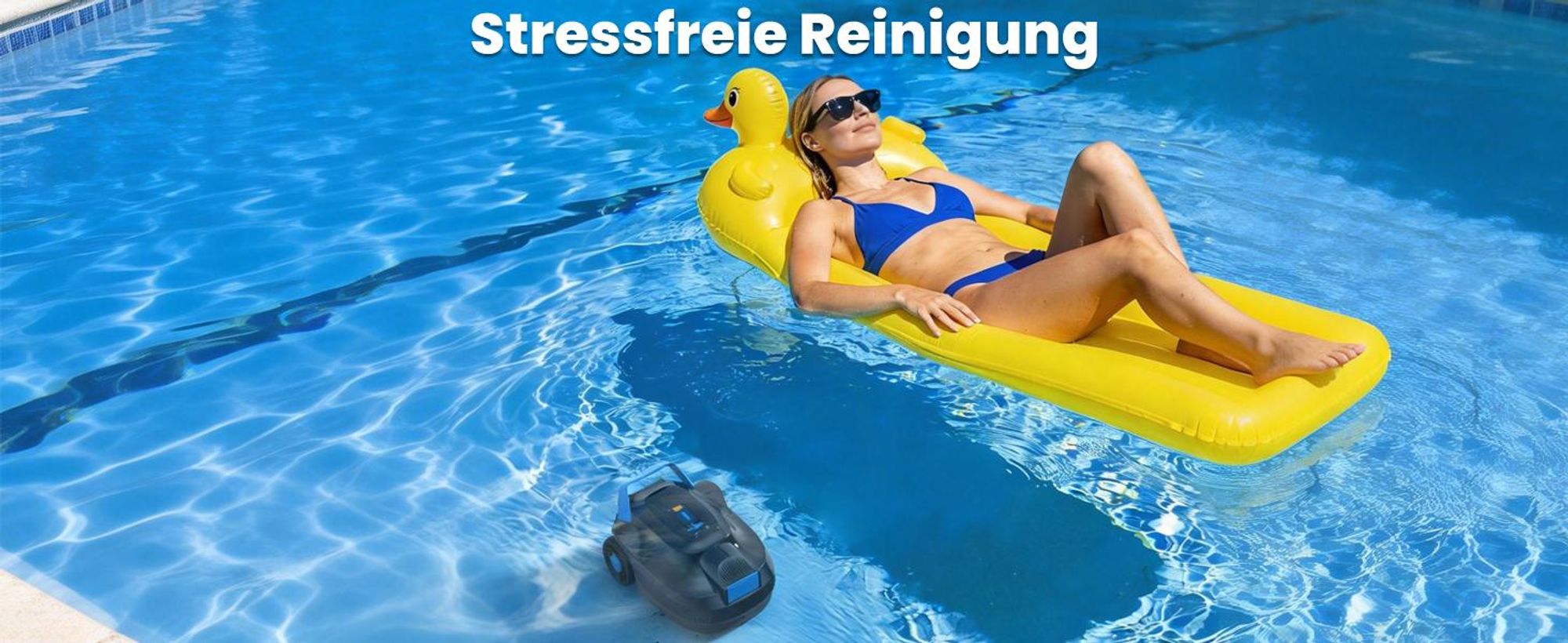 AIRROBO CP02 Poolroboter, 3000LPH Leistungsstarke, 120min Laufzeit, Selbsteinparkfunktion