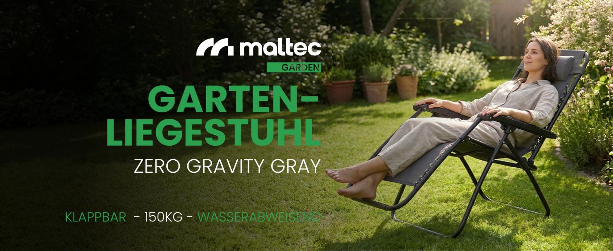 Garten Liegestuhl klappbare Grau verriegeln Strand