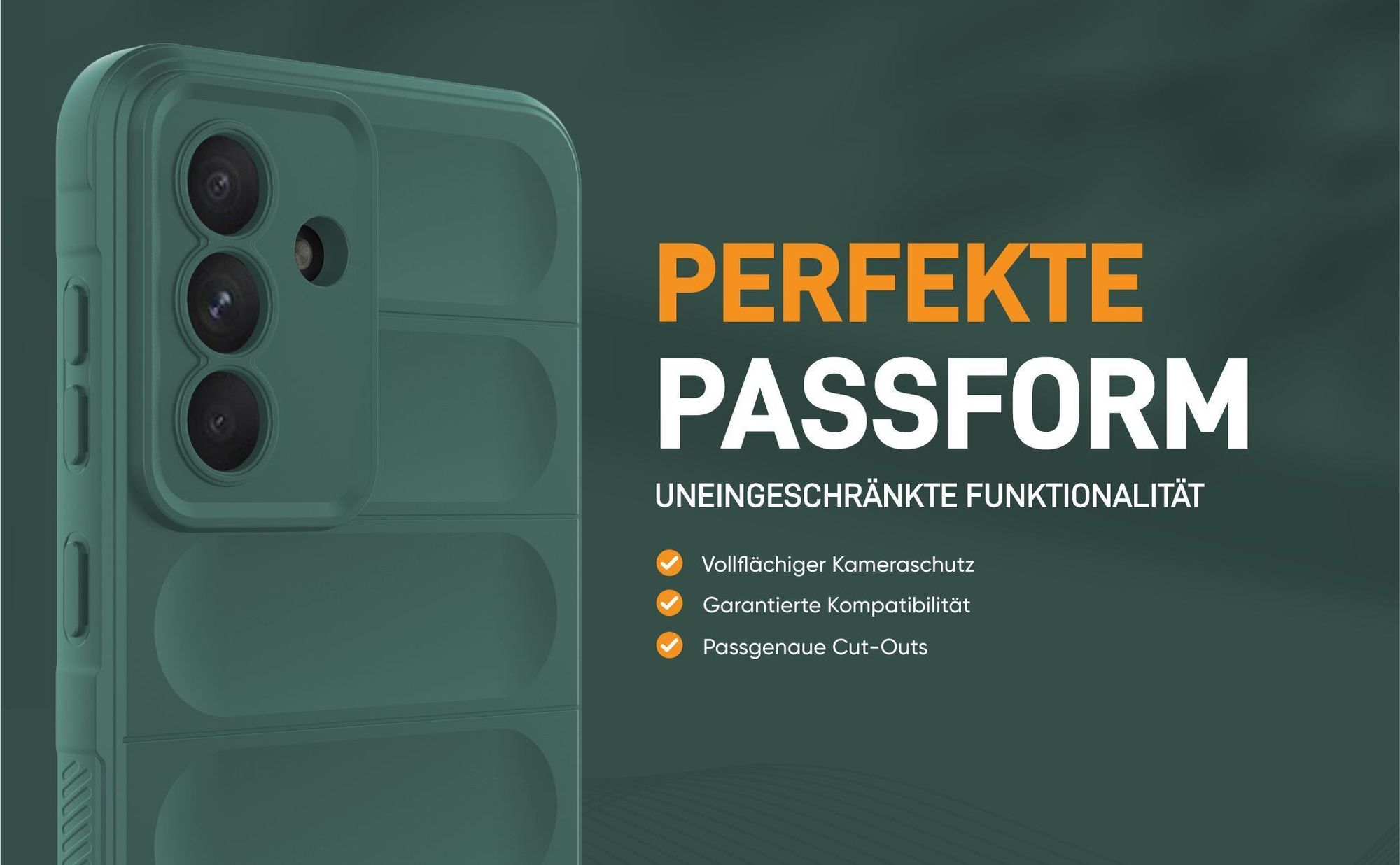 Grünes robustes Smartphone Cover für Samsung Galaxy A36 5G mit perfekter Passform