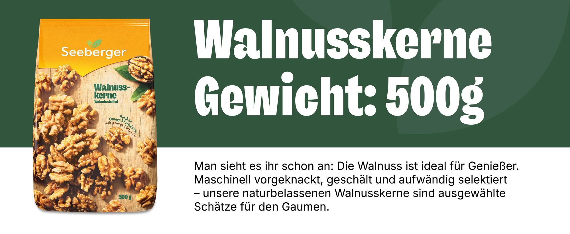 Walnüsse Jumbo: 500 g Inhalt: 500 g