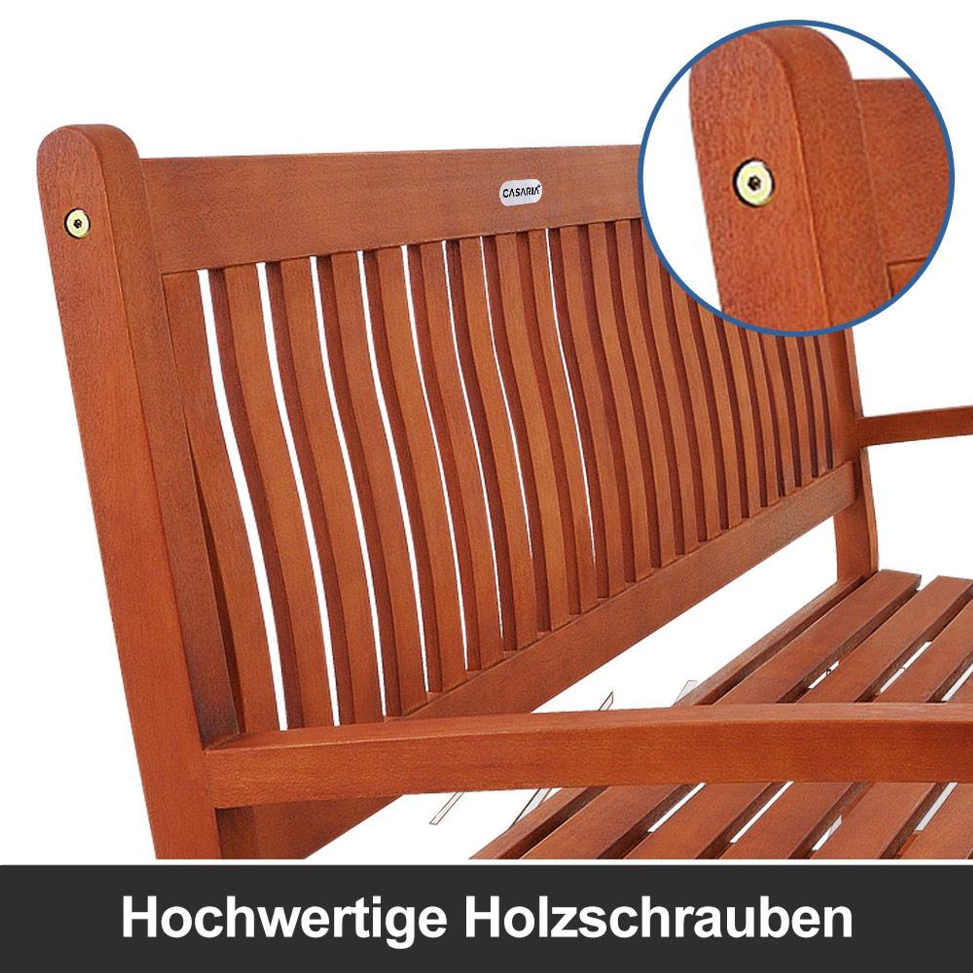 CASARIA® 3-Sitzer Gartenbank FSC®-Zertifiziert Wetterfest