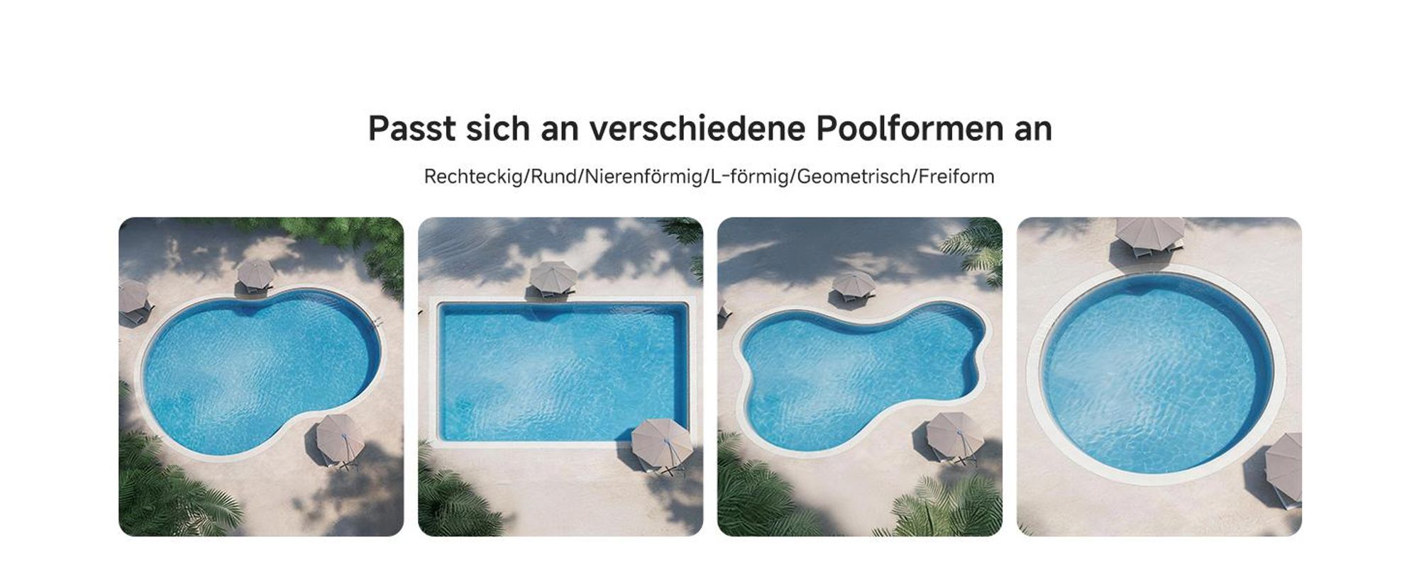 MOVA Diver A10 – Intelligenter Poolroboter, 22 700 L/h Saugleistung, 240 min Laufzeit, Doppel-Bürste, 8 IA-Modi