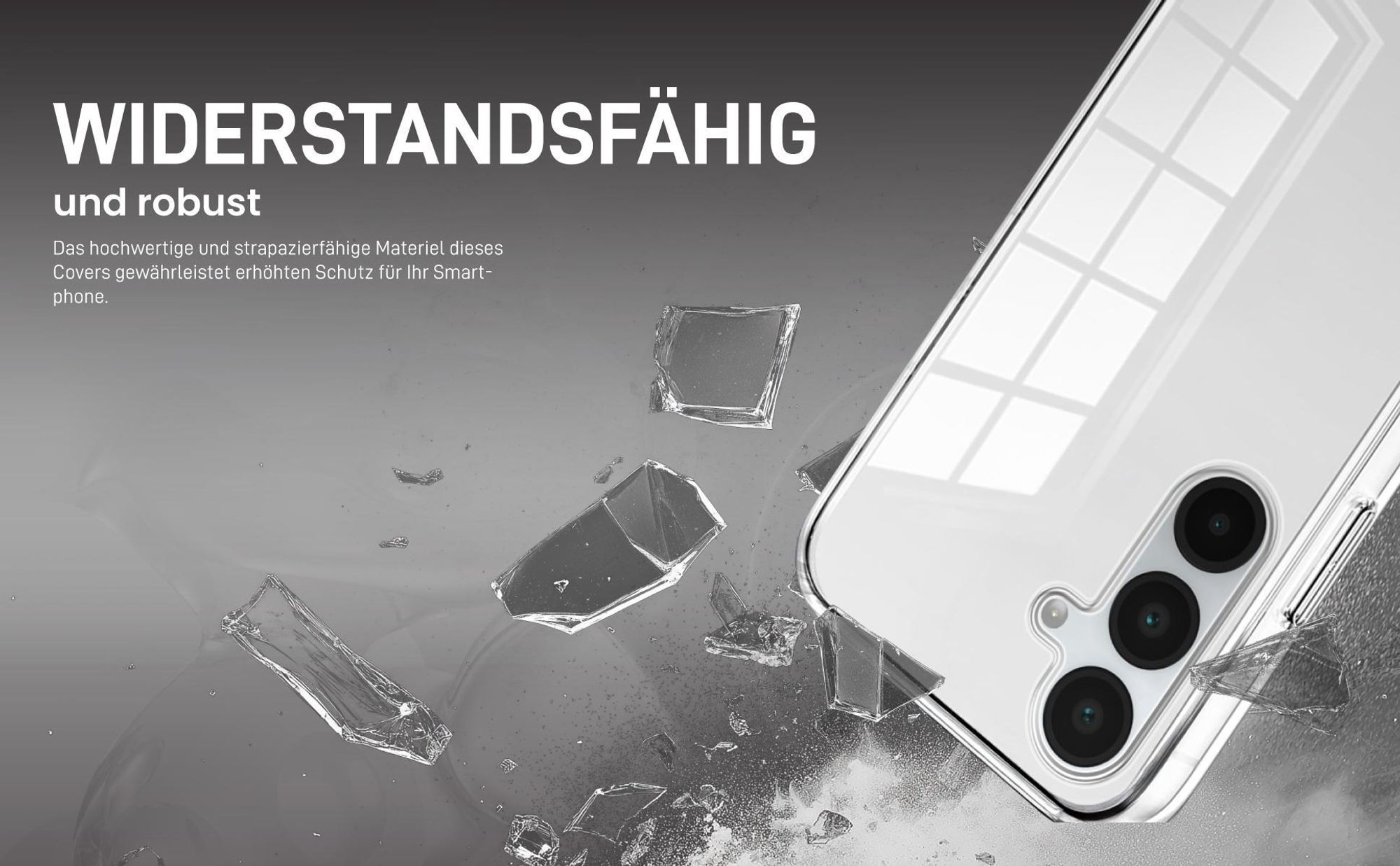 Transparentes Front Back Cover für Samsung Galaxy A16 / A16 5G mit Aufprallschutz