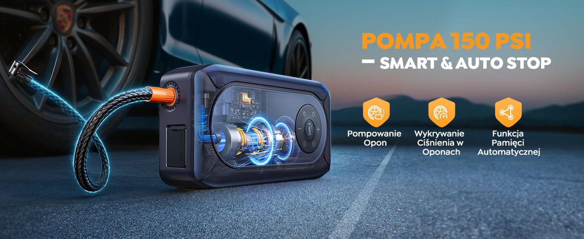 Buture Rozrusznik samochodowy Jump Starter Power Bank, 5000 A, 16800 mAh(do wszystkich silników benzynowych i silników Diesla  10,0L) BC02