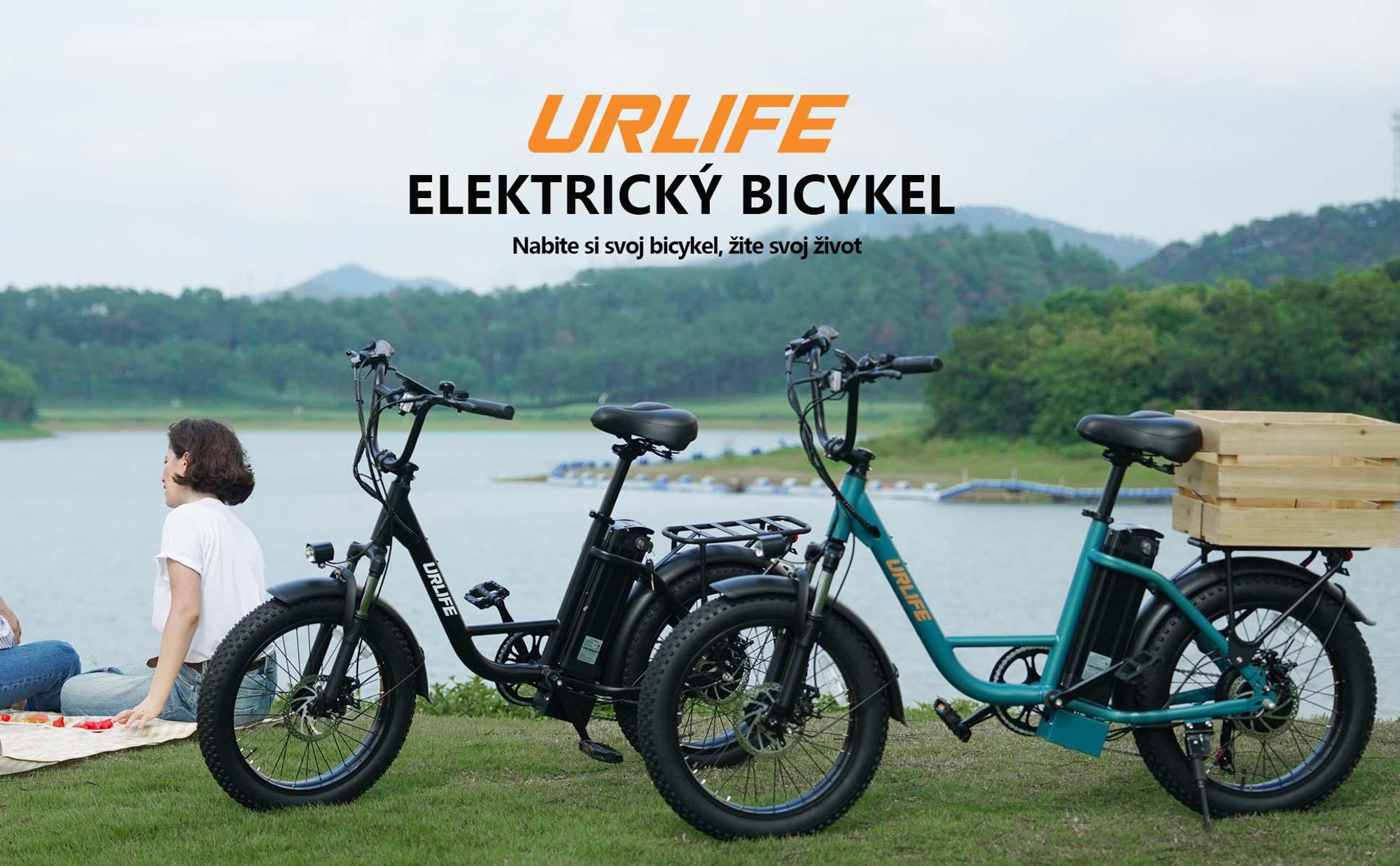 URLIFE E20 E-bike - 250W Motor 48V 13Ah Batéria 20 Palcové Pneumatiky Kotúčové Brzdy - Čierna