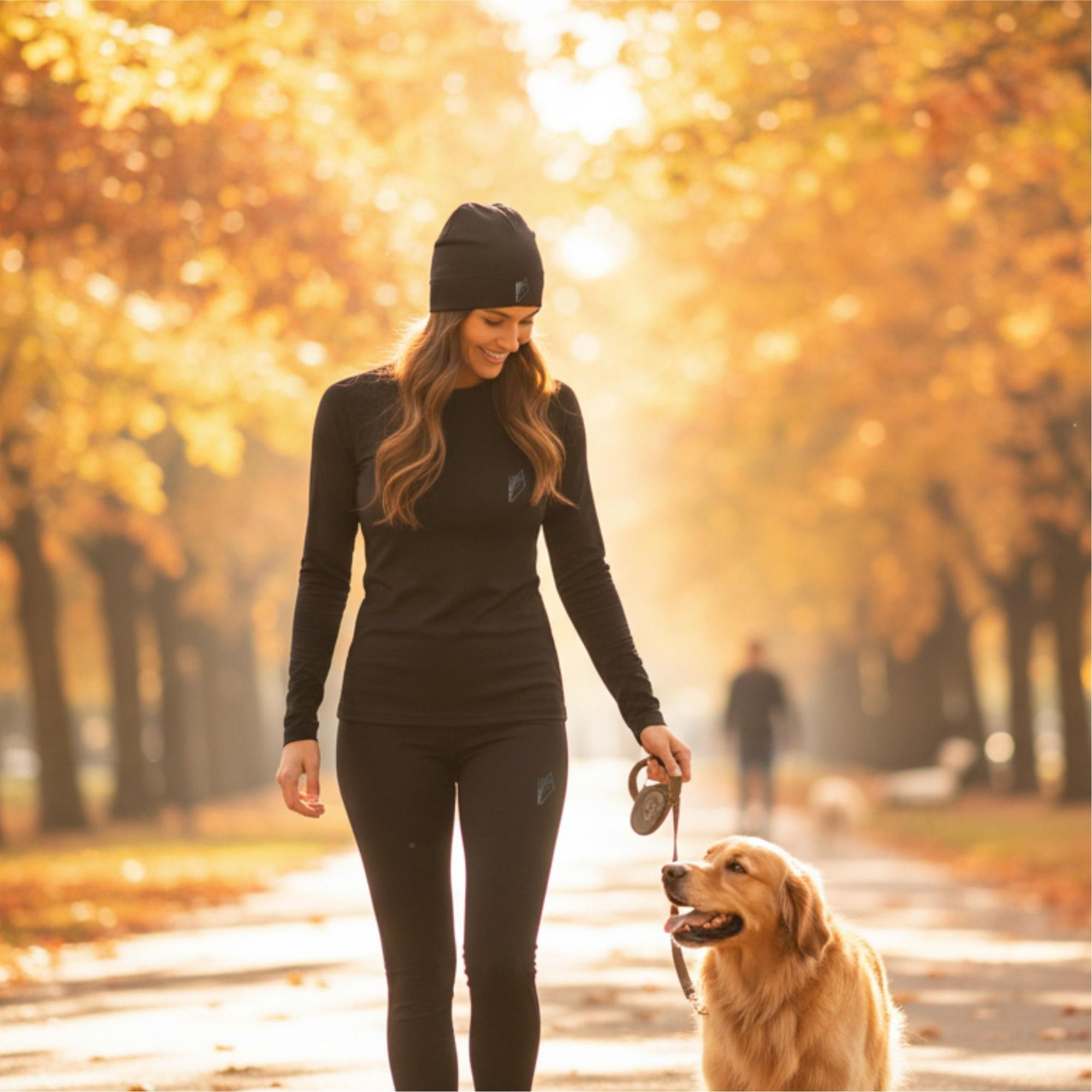 Thermoaktive Wintermütze Reflektierend Für Das Laufen Herren Damen Schwarz S/M Evi Sport Origin8 Premium Mütze 220G/M² Uni Atmungsaktiv Unter Helm