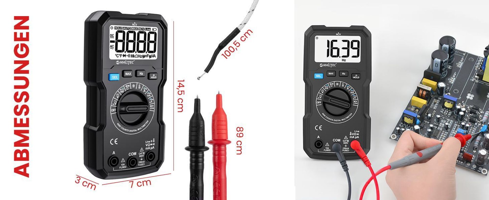 Digitales Multimeter Strommessgerät