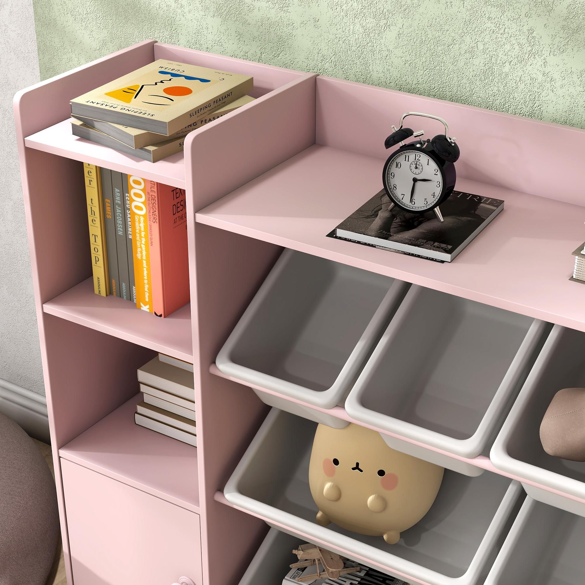 Spielzeugregal Bücherregal Stauraum Kinder