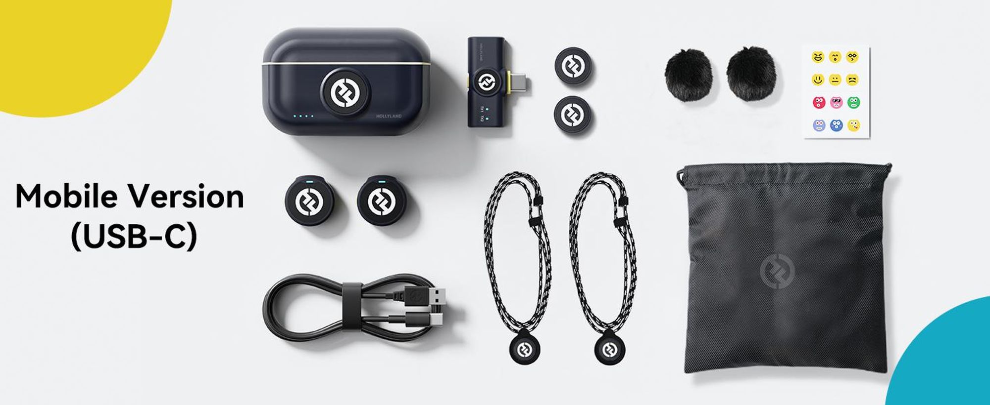 HOLLYLAND Lark M2 Lavalier-Mikrofon für Android USB-C