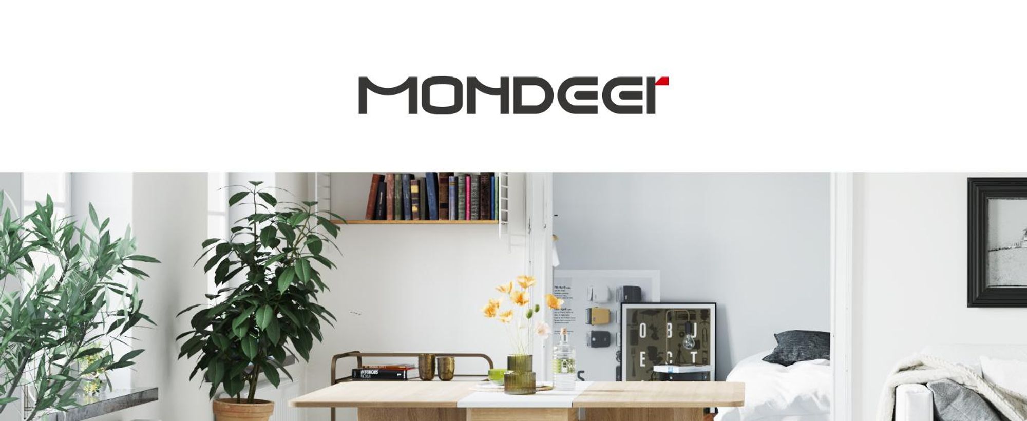 Mondeer Esstisch mit 4 Hockern Platzsparend (120x80→33x80cm), Rollbar mit Bremsen, 3-in-1 Funktion & Schnell Aufgebaut Eiche und Weiß