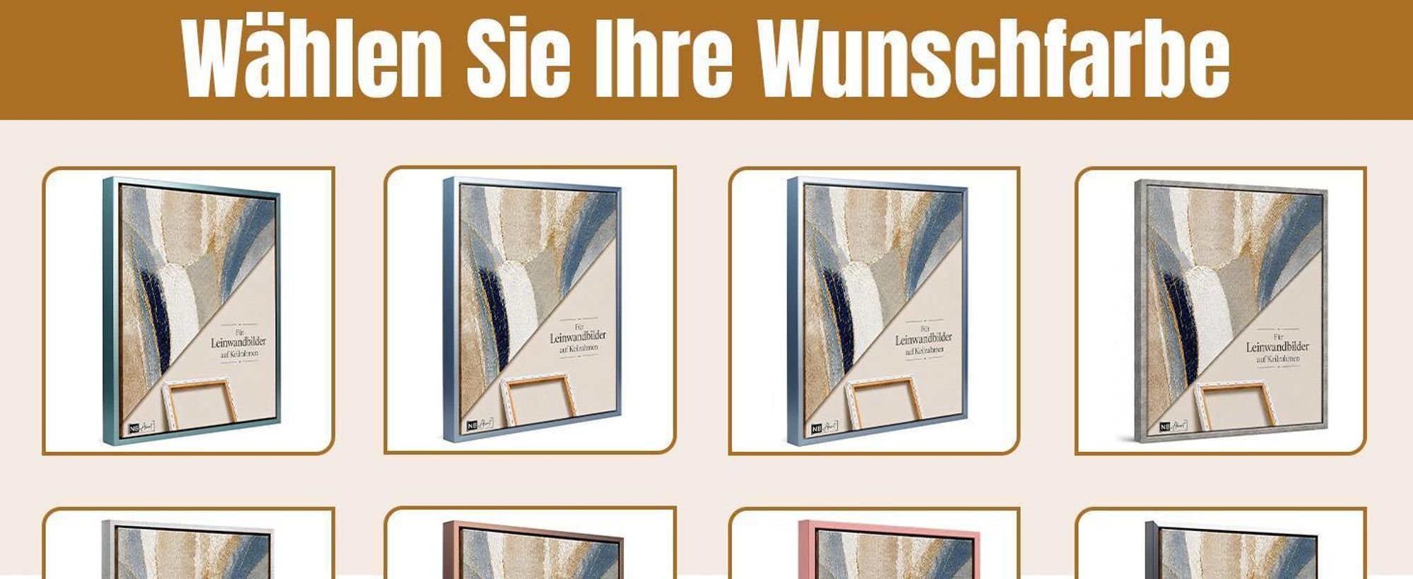 Monframe Schattenfugenrahmen für Leinwandbilder & Canvas 35x35 cm - Schwarz glanz - für Keilrahmen bis 22 mm Stärke - ohne Glas und Rückwand